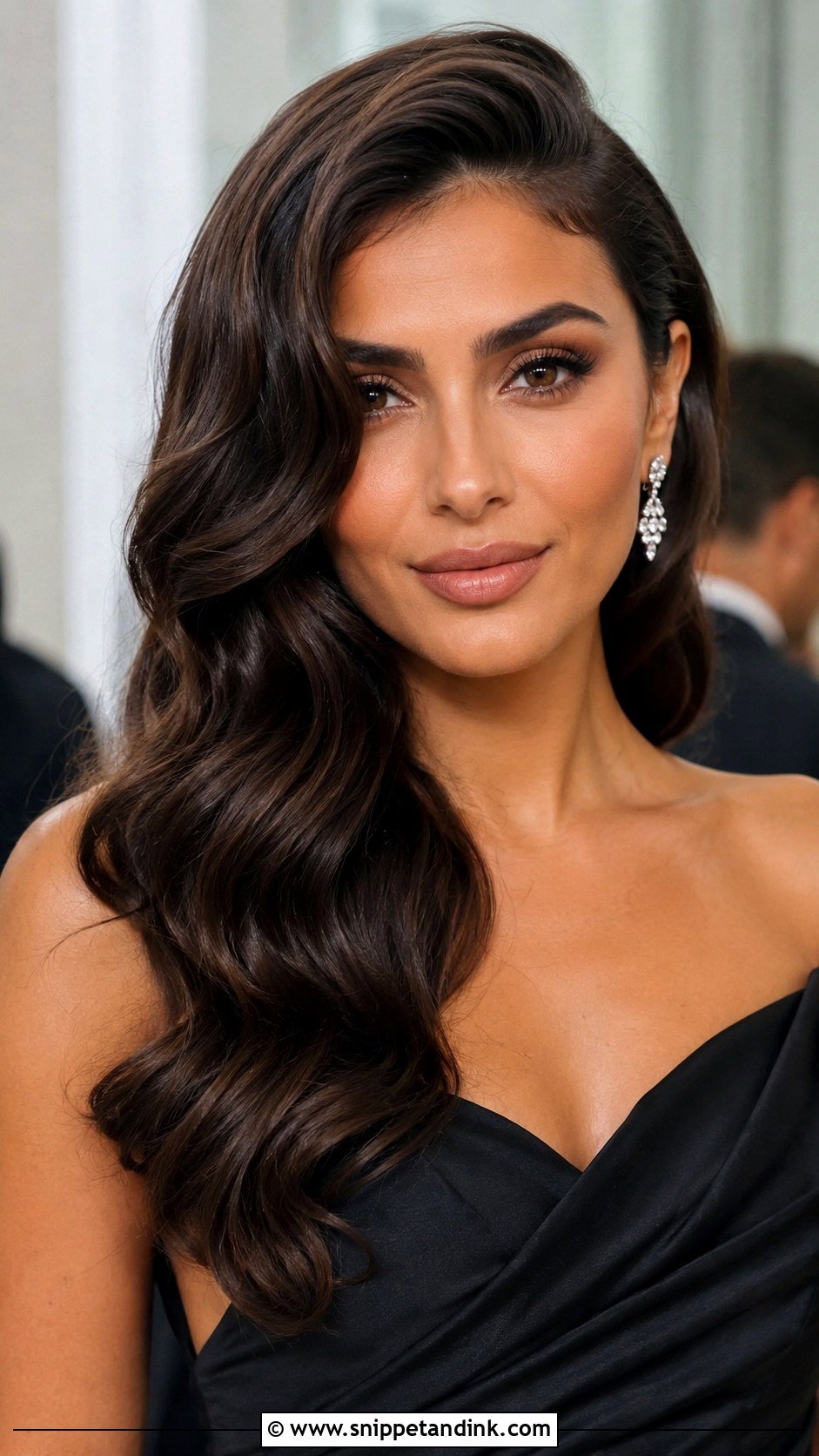 Long Hair Hollywood Waves For Wedding Guest - Snippet and Ink - 15 Wedding Guest Hair Ideas Long