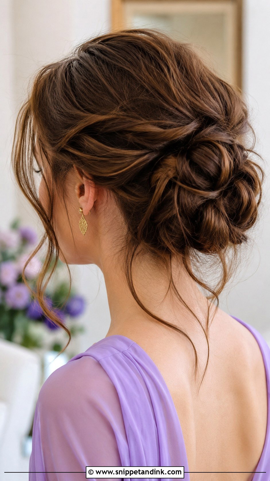 Long Hair Messy Bun For Wedding Guest - Snippet and Ink - 15 Wedding Guest Hair Ideas Long