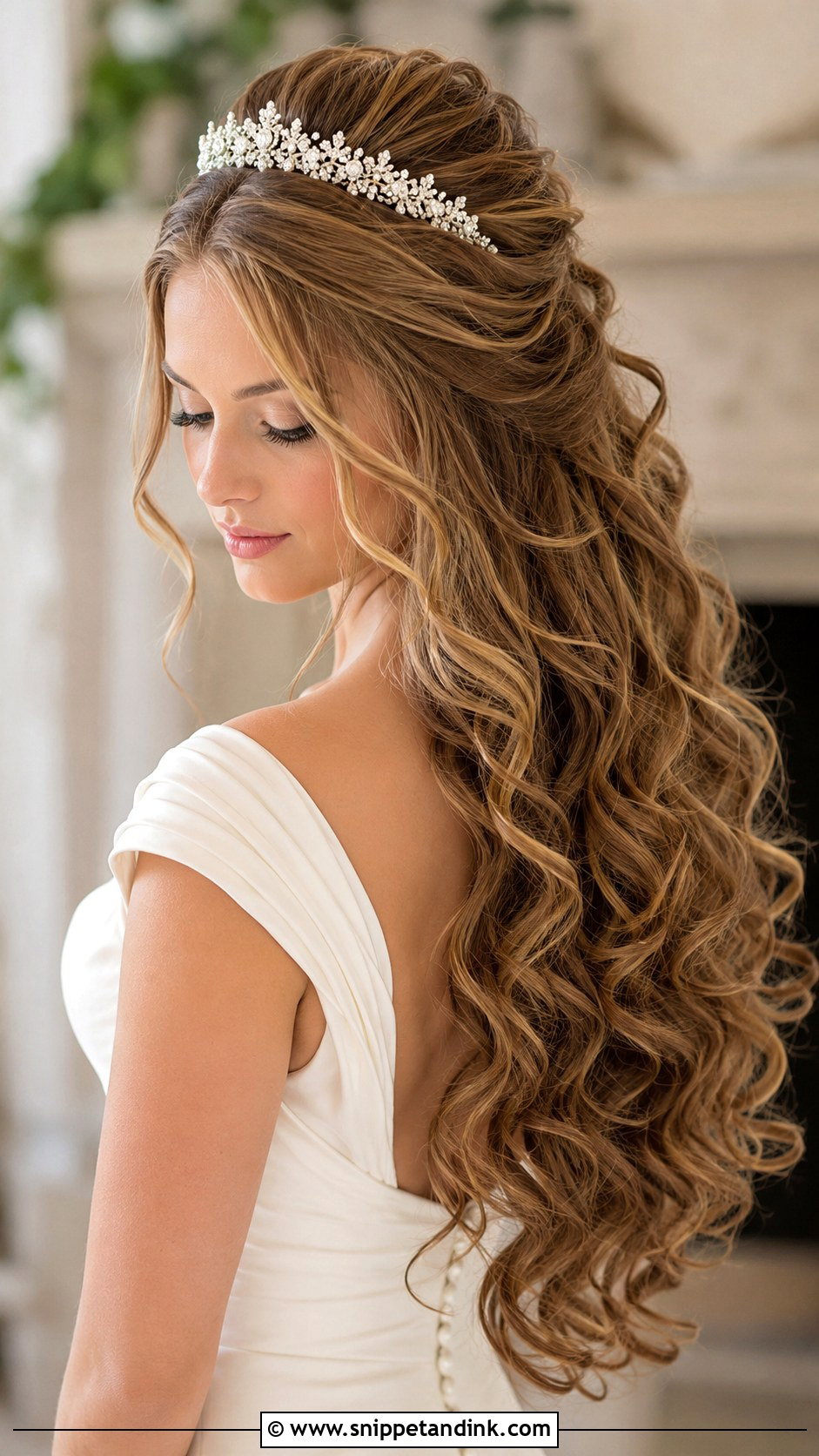 Long Hair Tiara Hairstyle - Snippet and Ink - 15 Hairstyle for Tiara Ideas