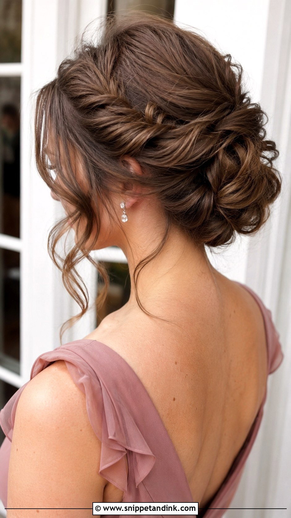 Long Hair Wedding Guest Twisted Updo - Snippet and Ink - 15 Long Hair Ideas for Wedding Guest