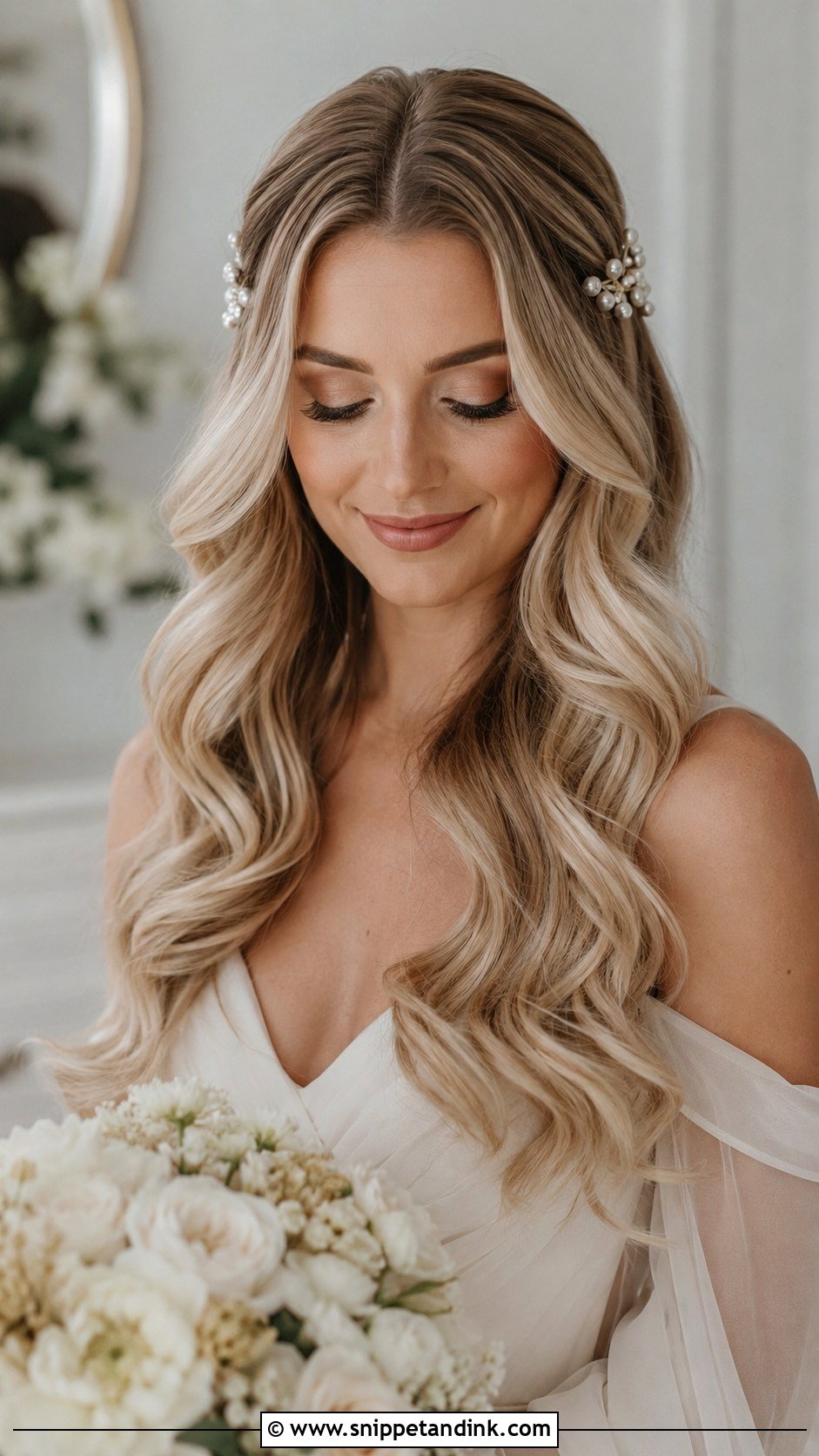 Long Hair Wedding Hairstyle - Snippet and Ink - 20 Hairstyle Idea for Wedding Ideas