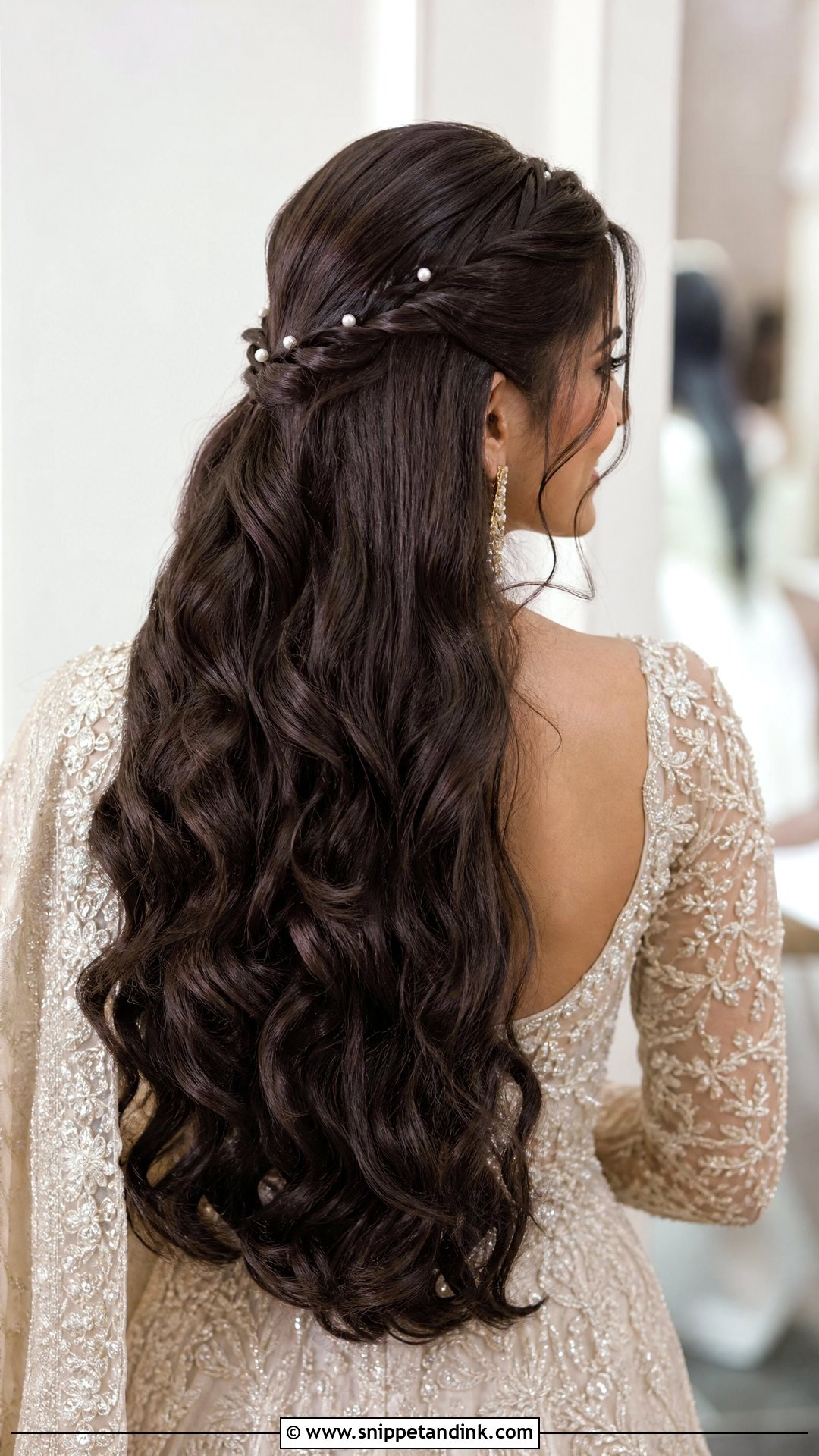 Long Hair Wedding Hairstyle - Snippet and Ink - 20 Wedding Day Hairstyle Ideas