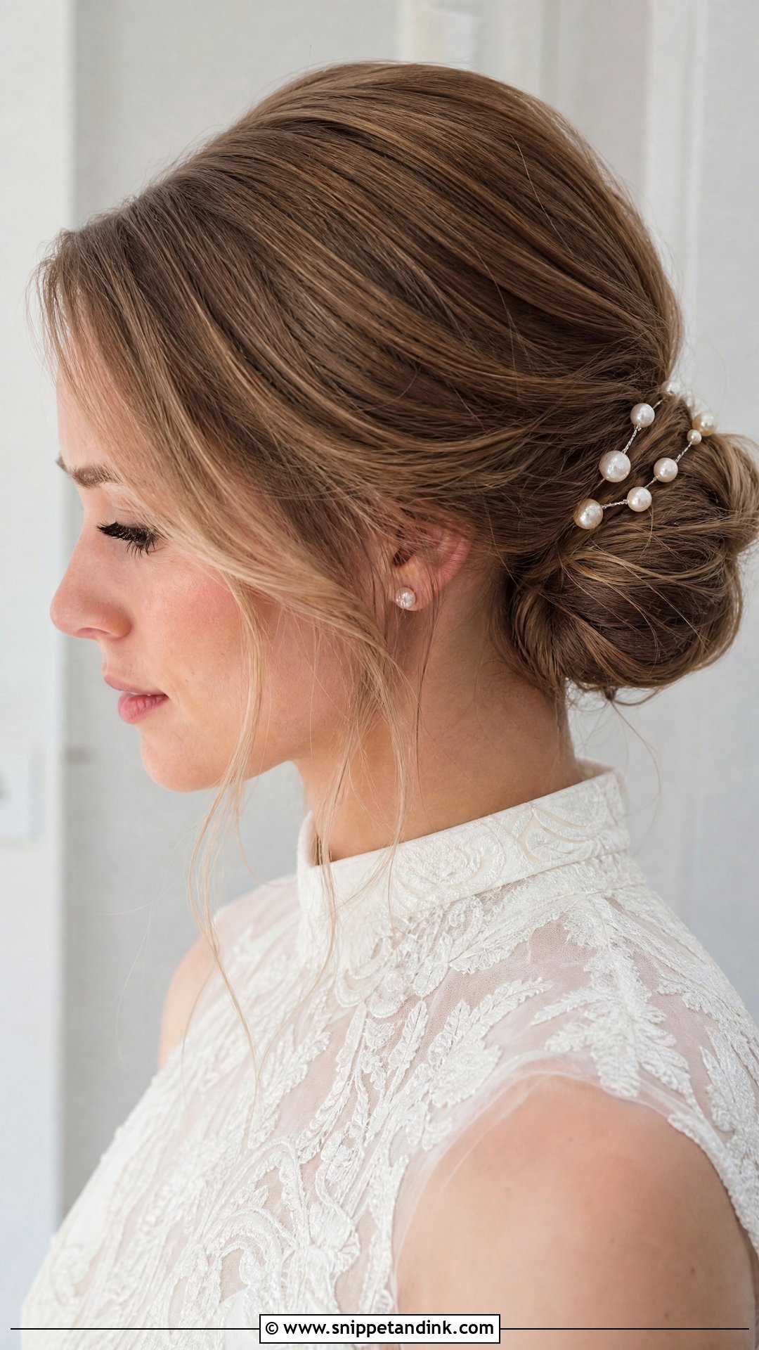 Long Hair Wedding Low Bun - Snippet and Ink - 15 Easy Long Hair Wedding Styles