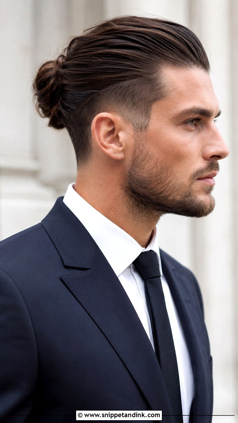Long Hair with Undercut - Snippet and Ink - 20 Long Hair Groom Ideas