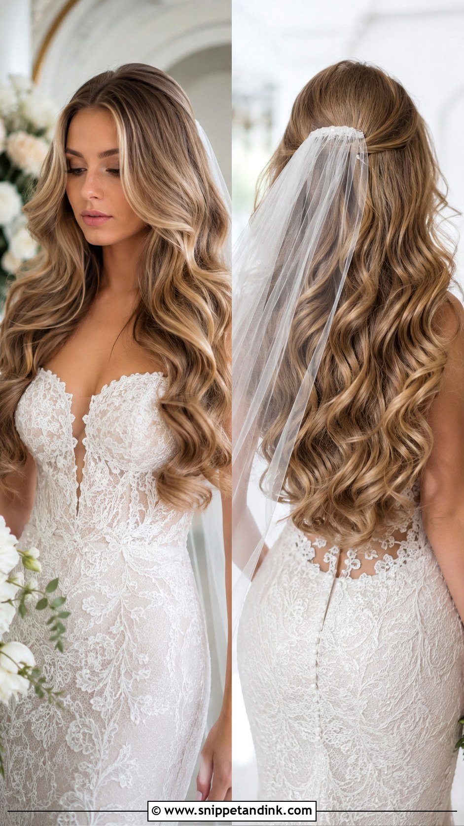 Long Hollywood Waves Wedding Hairstyle - Snippet and Ink - 15 Hollywood Waves Wedding Hairstyle