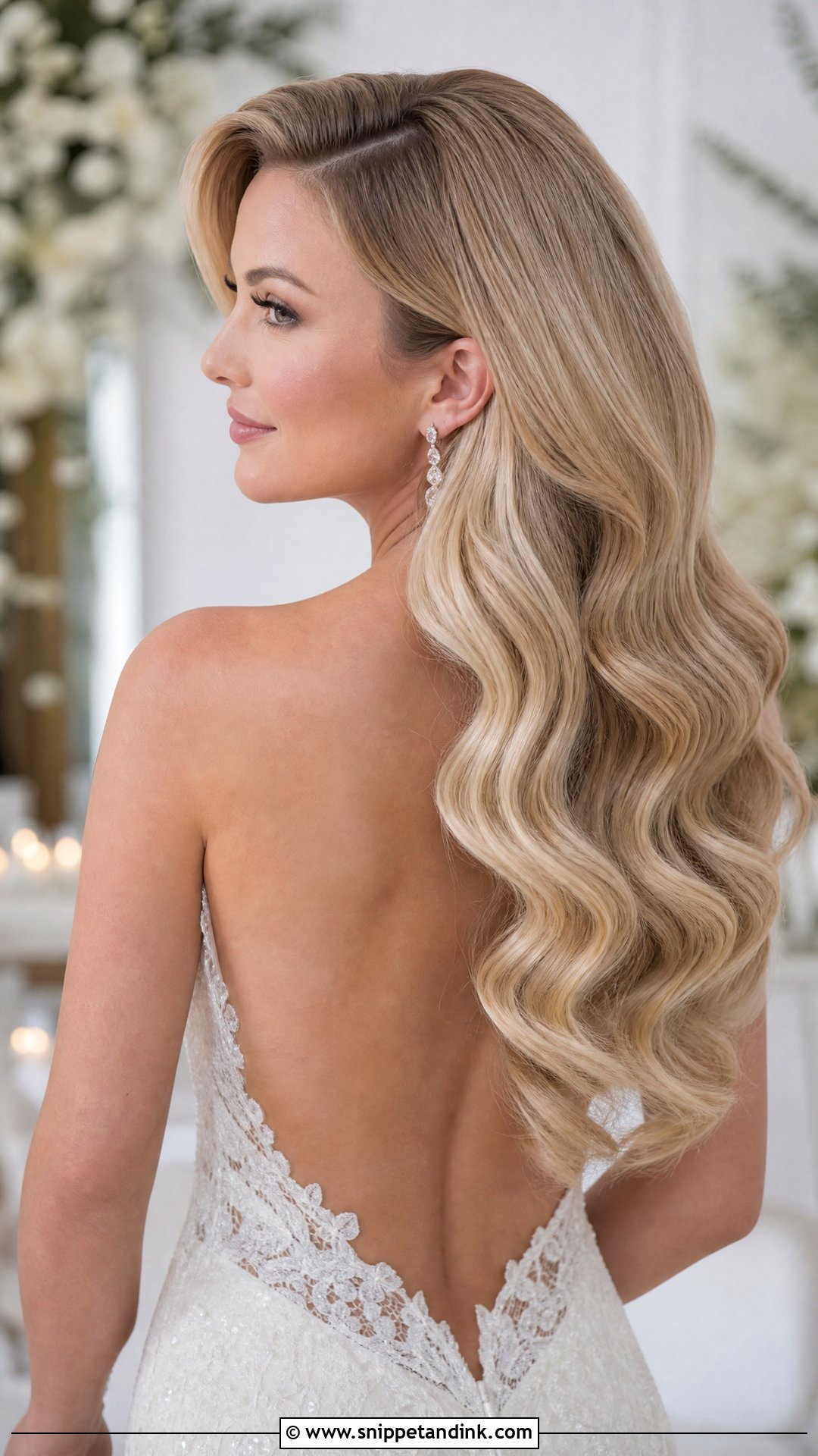 Long Hollywood Waves - Snippet and Ink - 20 Hollywood Waves Wedding Hair