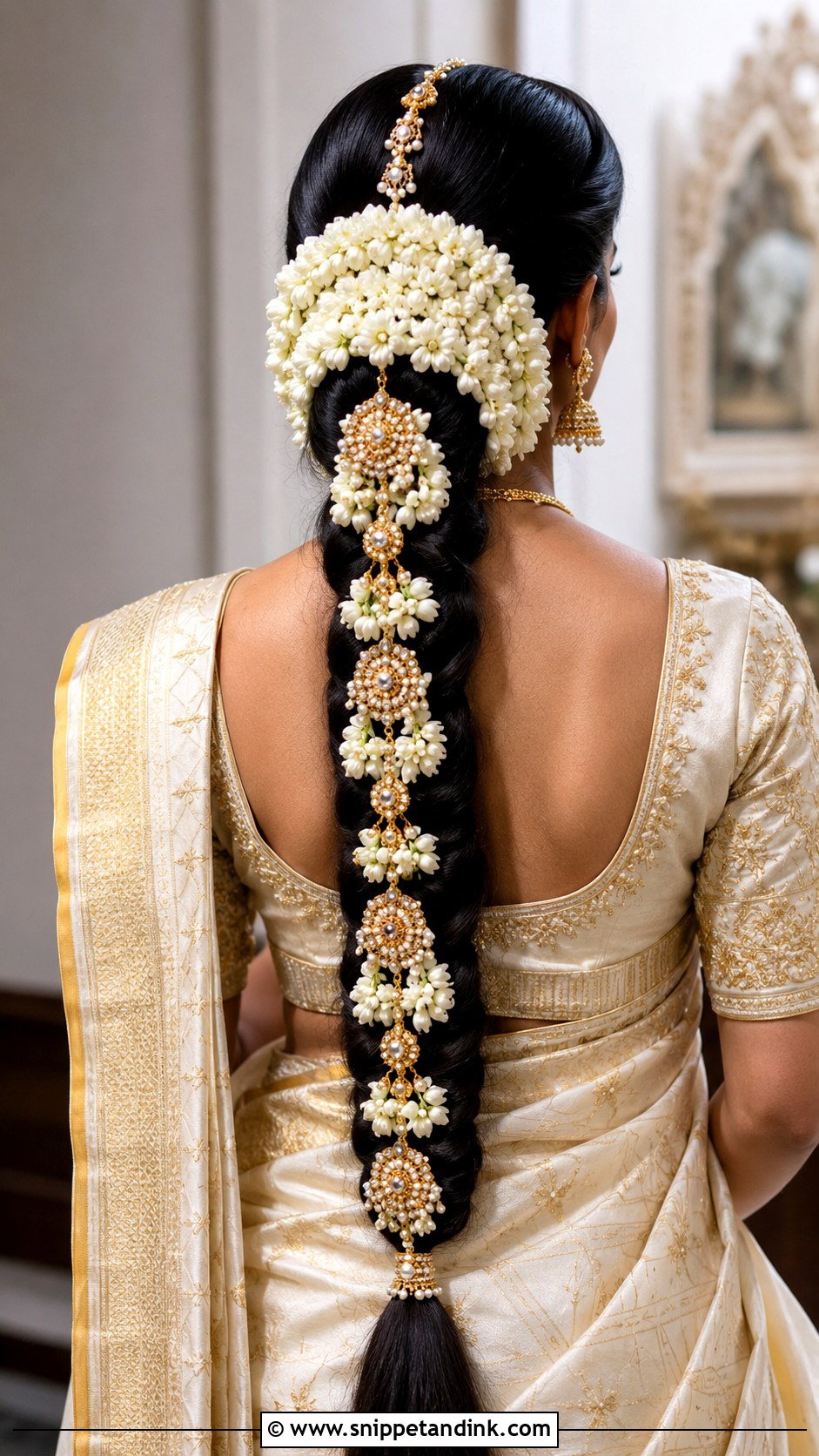 Long Indian Bridal Braid Wedding Hair - Snippet and Ink - 15 Long Braid Hairstyles Wedding