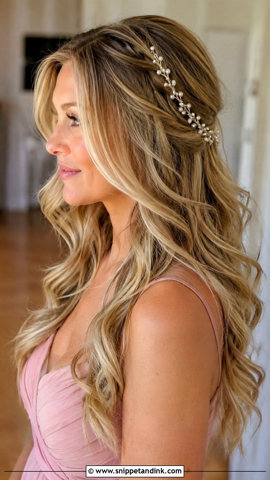 Long Layers Bridesmaid Hairstyle For Round Face - Snippet and Ink - 20 Bridesmaid Hairstyles for Round Face