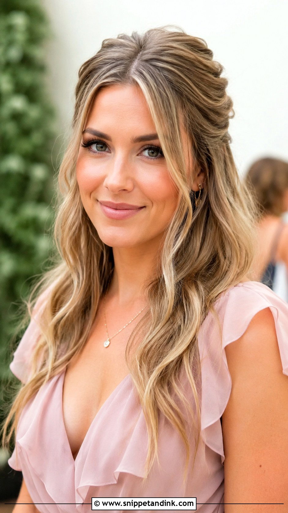 Long Layers Wedding Guest Hair Down - Snippet and Ink - 15 Wedding Guest Hair Down Style Ideas