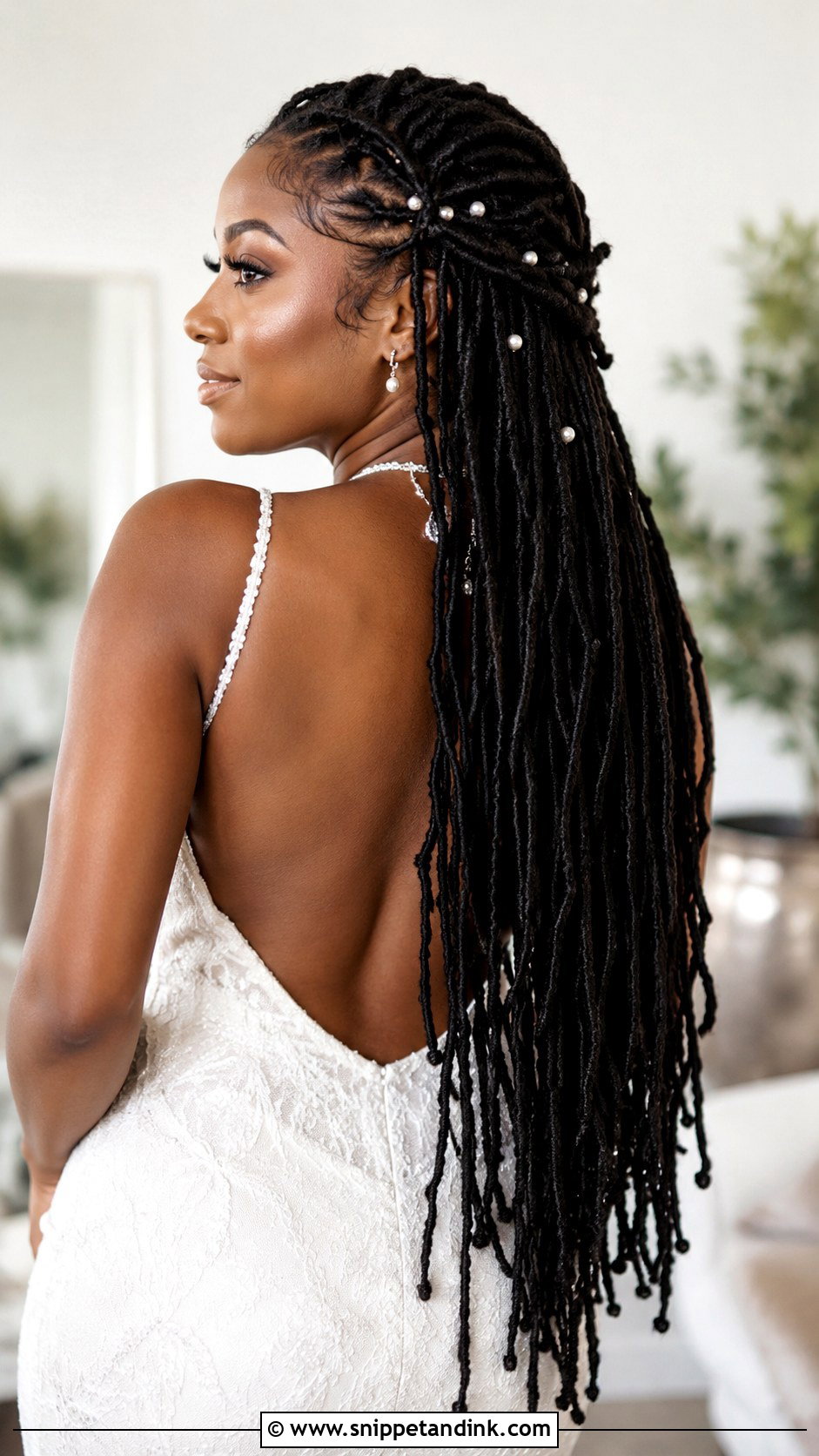 Long Locs Wedding Hairstyle - Snippet and Ink - 15 Wedding Locs Hairstyles Bridal Hair