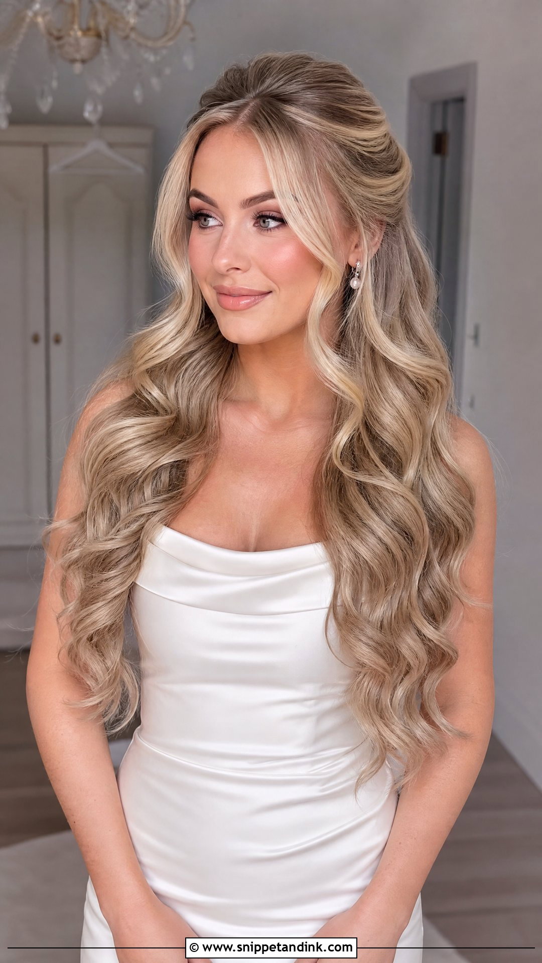 Long Loose Curls Wedding Hair - Snippet and Ink - 15 Curls Hair Styles for Wedding