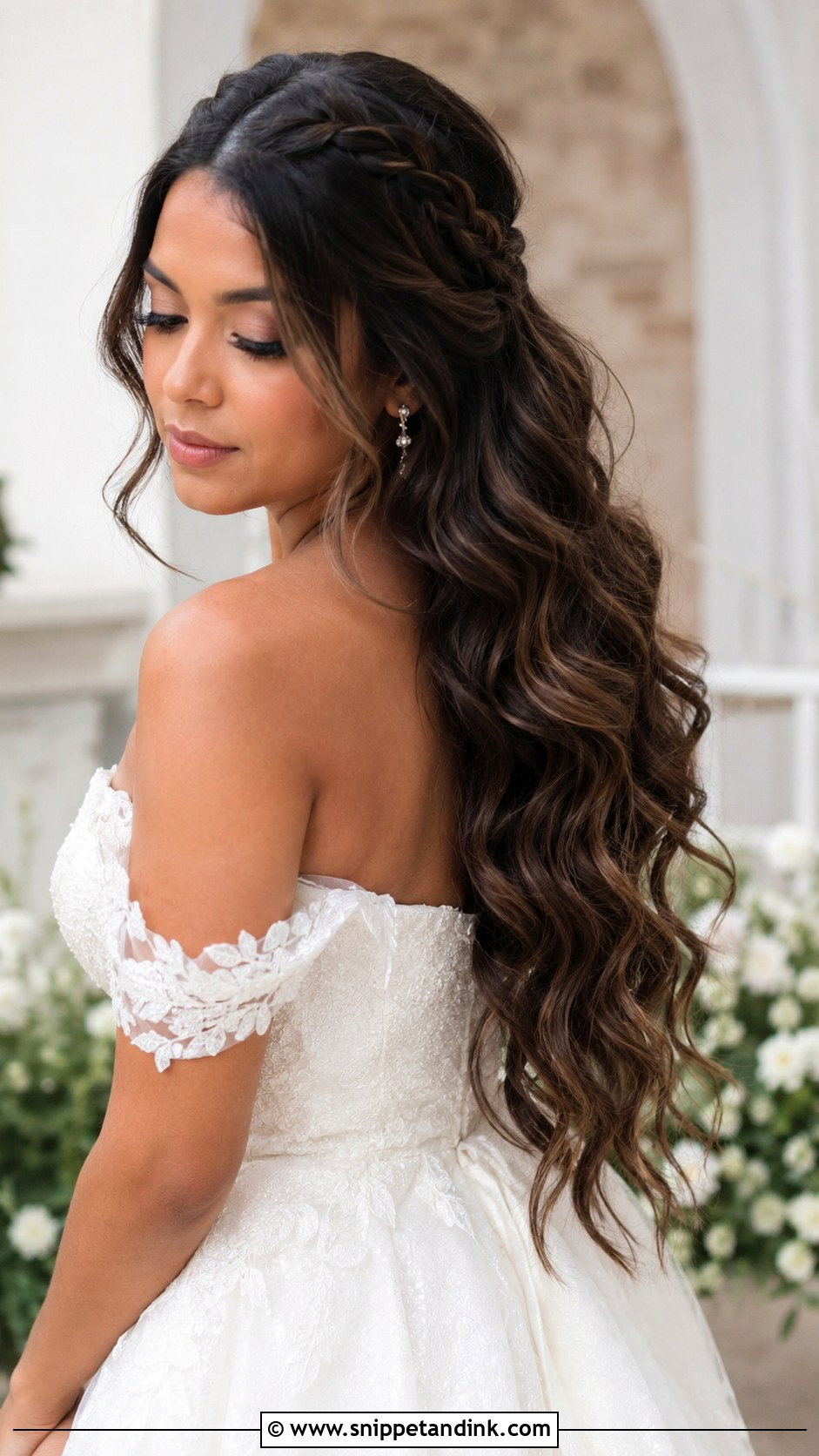 Long Mermaid Waves - Snippet and Ink - 35 Bridal Hair Down Ideas