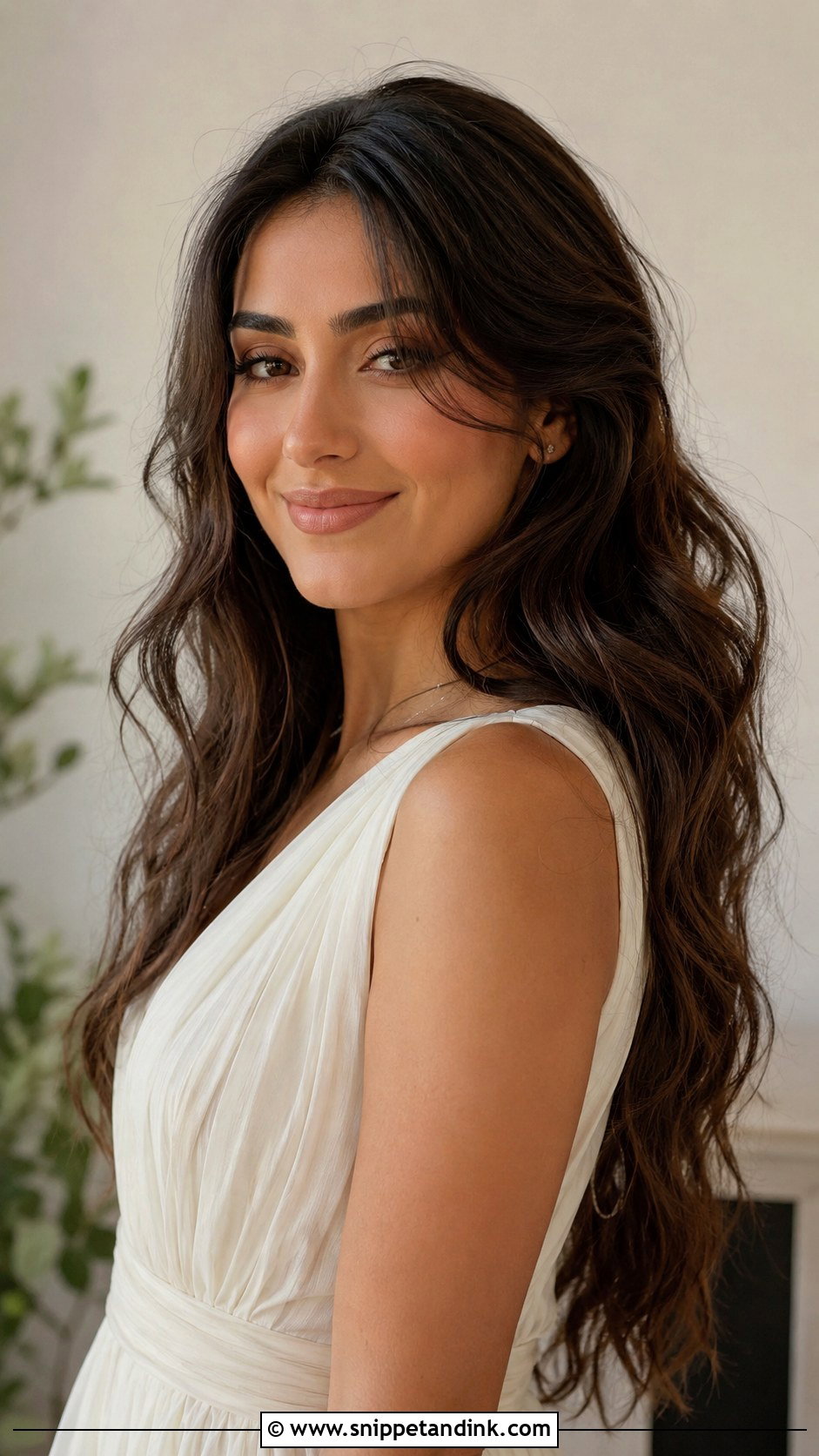Long Natural Wedding Waves - Snippet and Ink - 15 Long Hair Wedding Waves