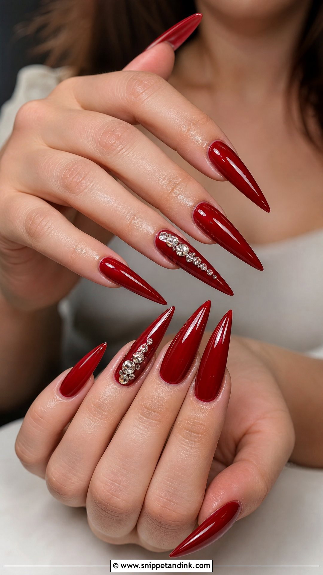 Long Red Wedding Nails - Snippet and Ink - 25 Red Wedding Nails