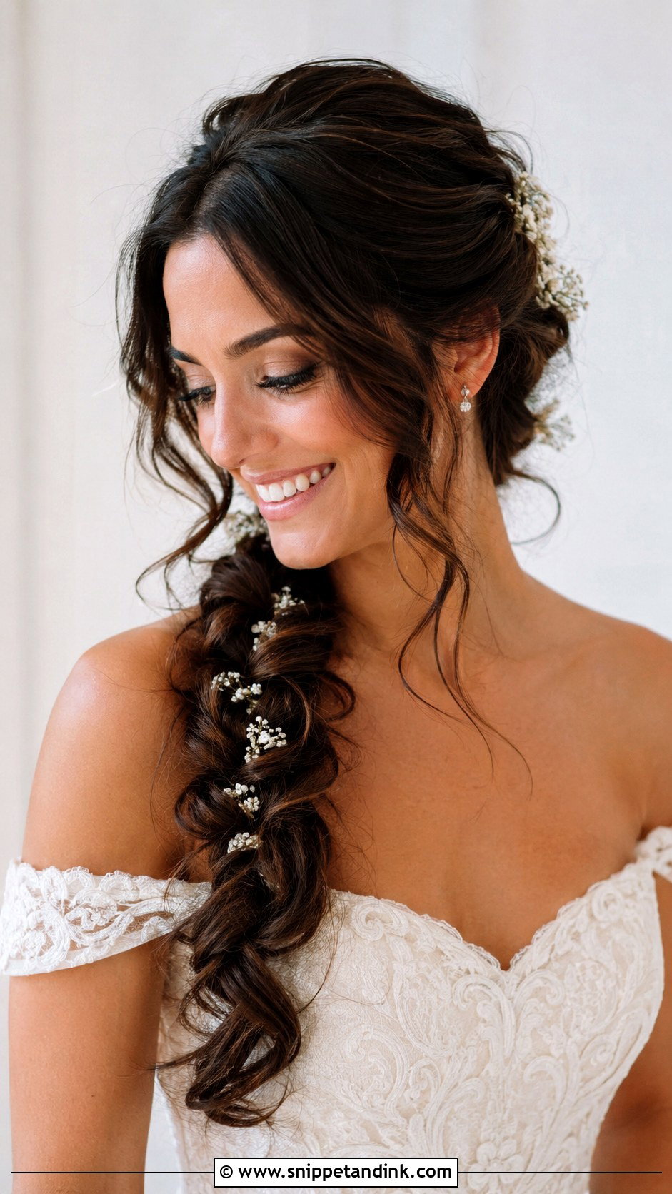 Long Side Braid Wedding Hair - Snippet and Ink - 15 Long Braid Hairstyles Wedding