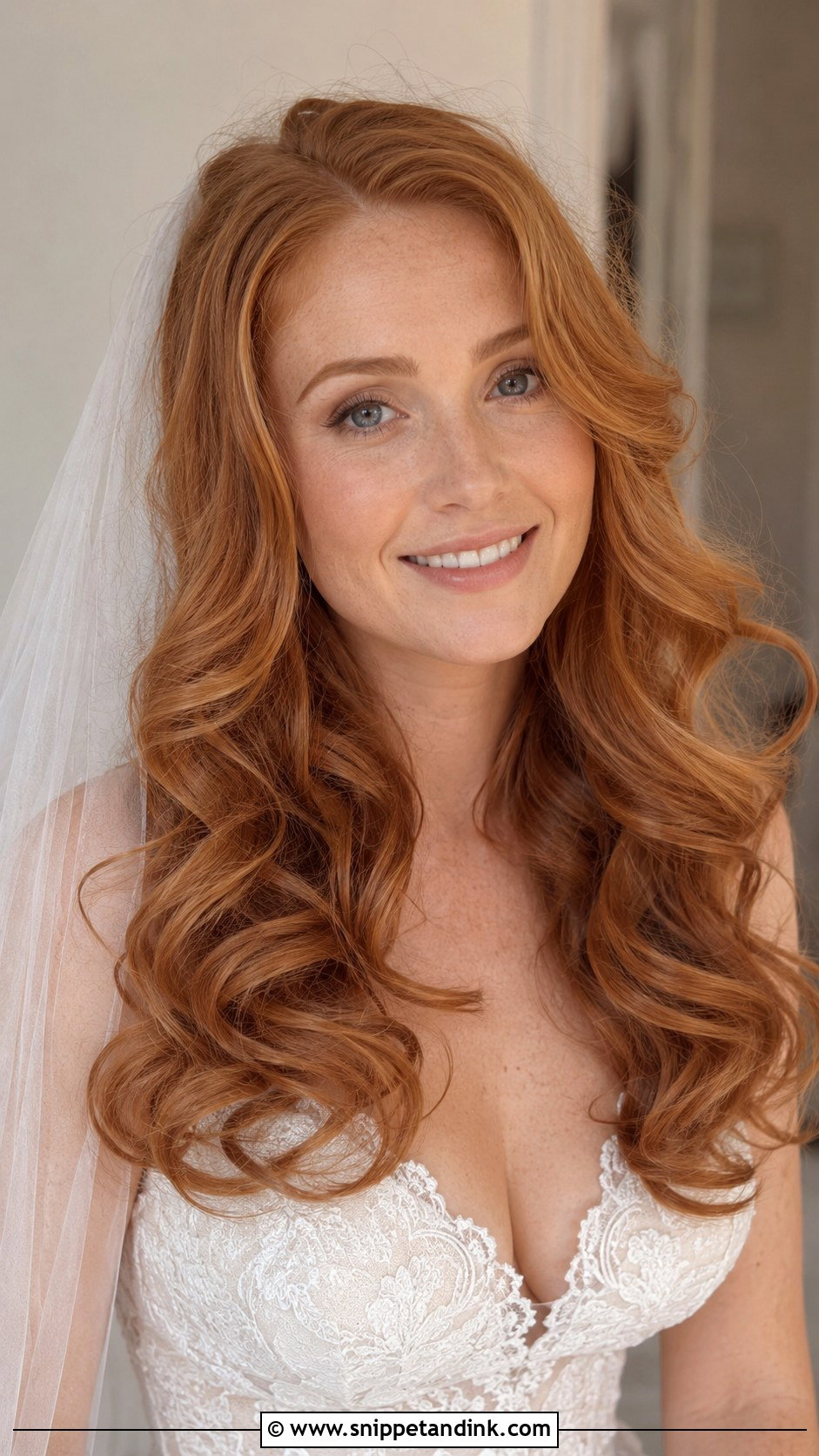 Long Soft Curls Wedding Waves - Snippet and Ink - 15 Long Hair Wedding Waves