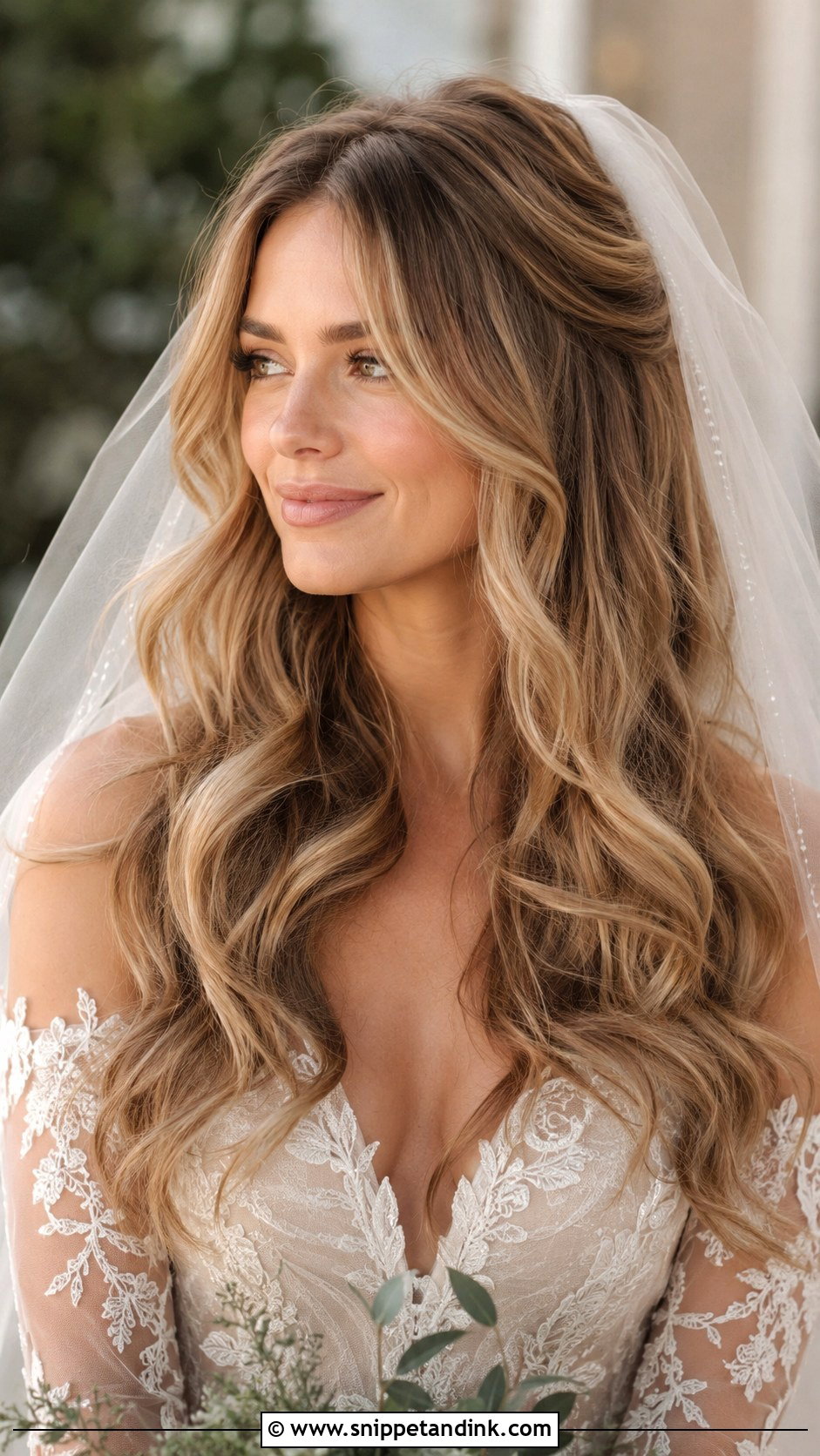 Long Soft Waves With Layers - Snippet and Ink - 25 Soft Waves Wedding Hair