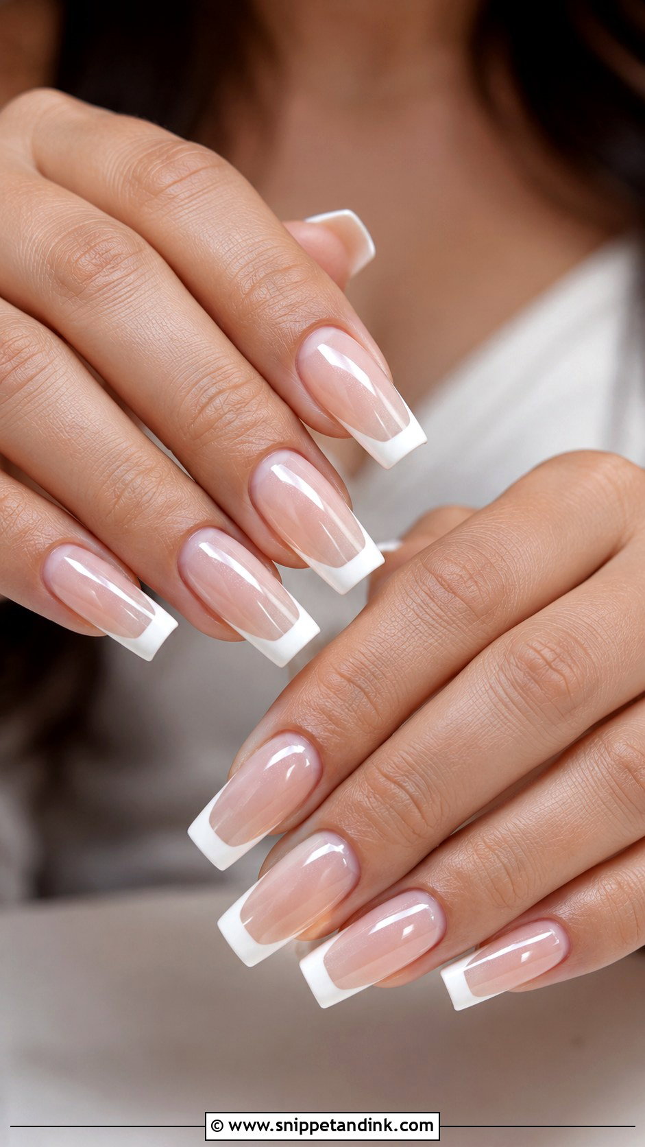 Long Square Bridal Nails - Snippet and Ink - 20 Square Bridal Wedding Nails