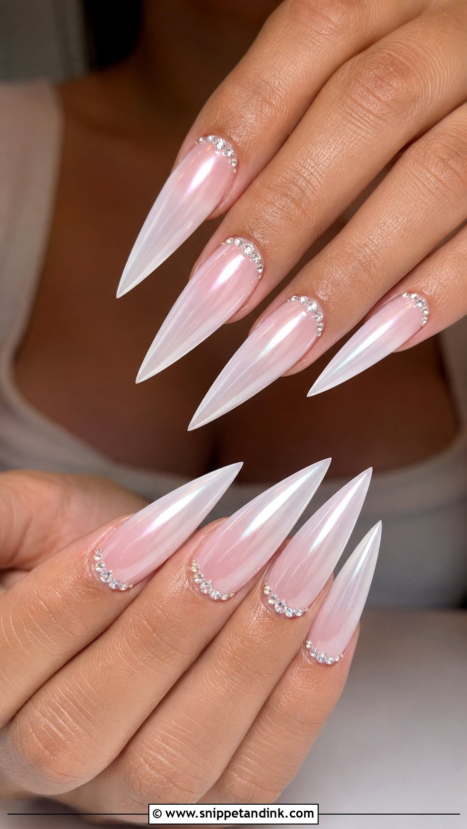 Long Stiletto Wedding Nails - Snippet and Ink - 20 Long Wedding Nails