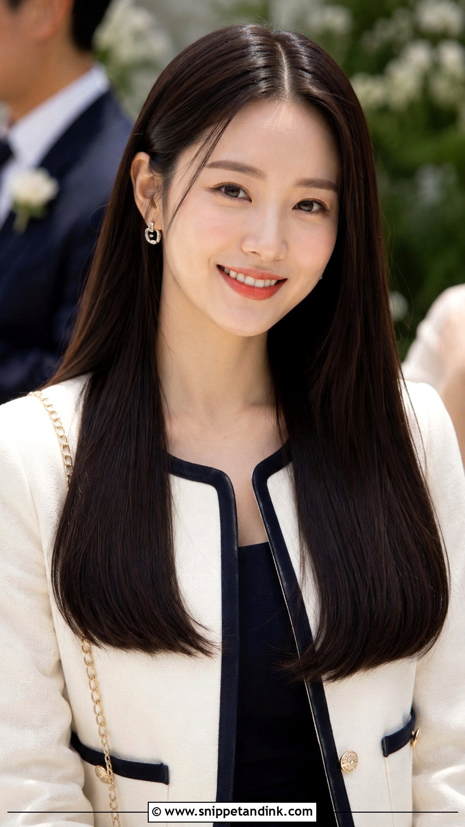 Long Straight Hair Wedding Guest Hair - Snippet and Ink - 15 Long Hairstyle Wedding Guest Ideas