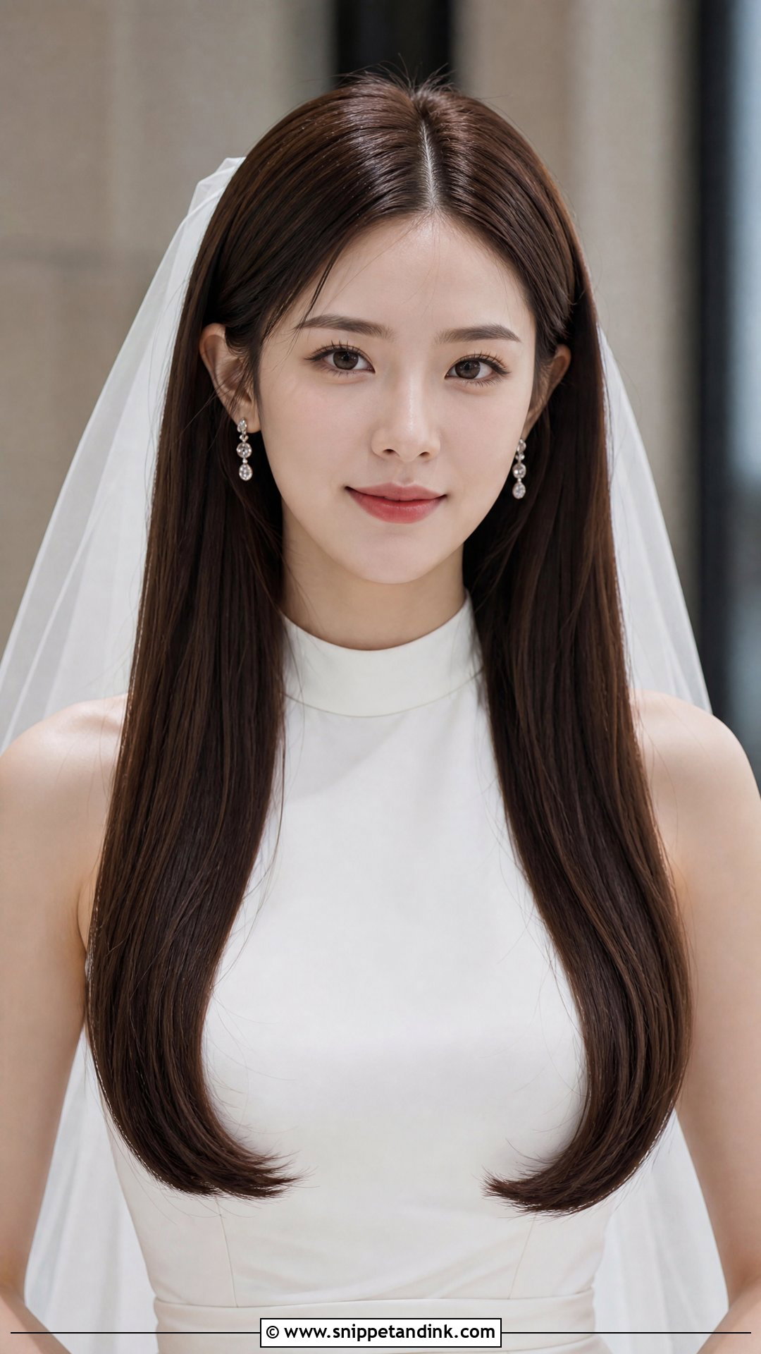 Long Straight Wedding Hair Down - Snippet and Ink - 20 Wedding Long Hairstyles Down