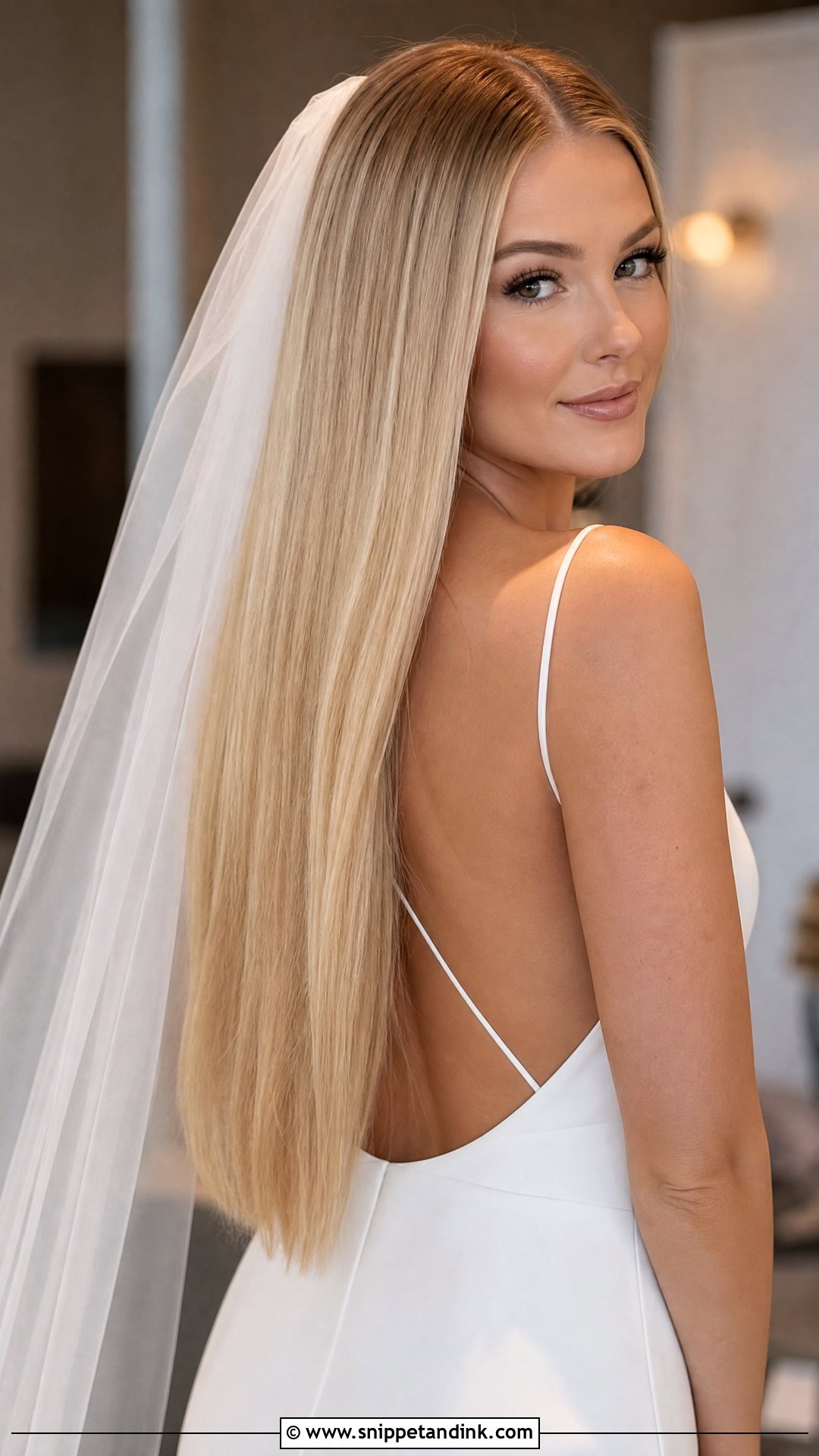Long Straight Wedding Hair Down - Snippet and Ink - 20 Straight Wedding Hair Down Ideas
