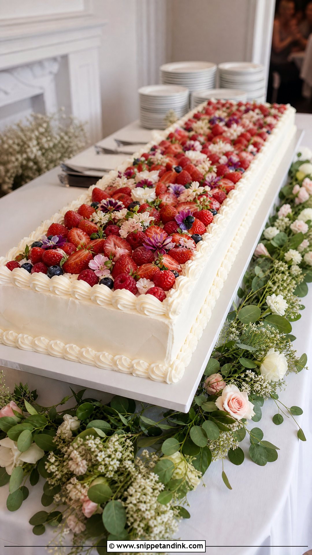 Long Table Wedding Cake - Snippet and Ink - 25 Big Cake Design Ideas for Wedding