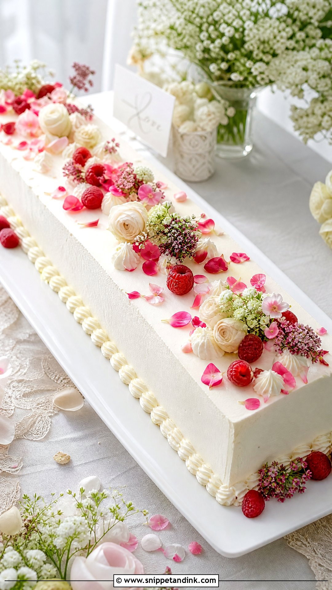 Long Table Wedding Cake - Snippet and Ink - 25 Latest Cake Design Ideas for Wedding