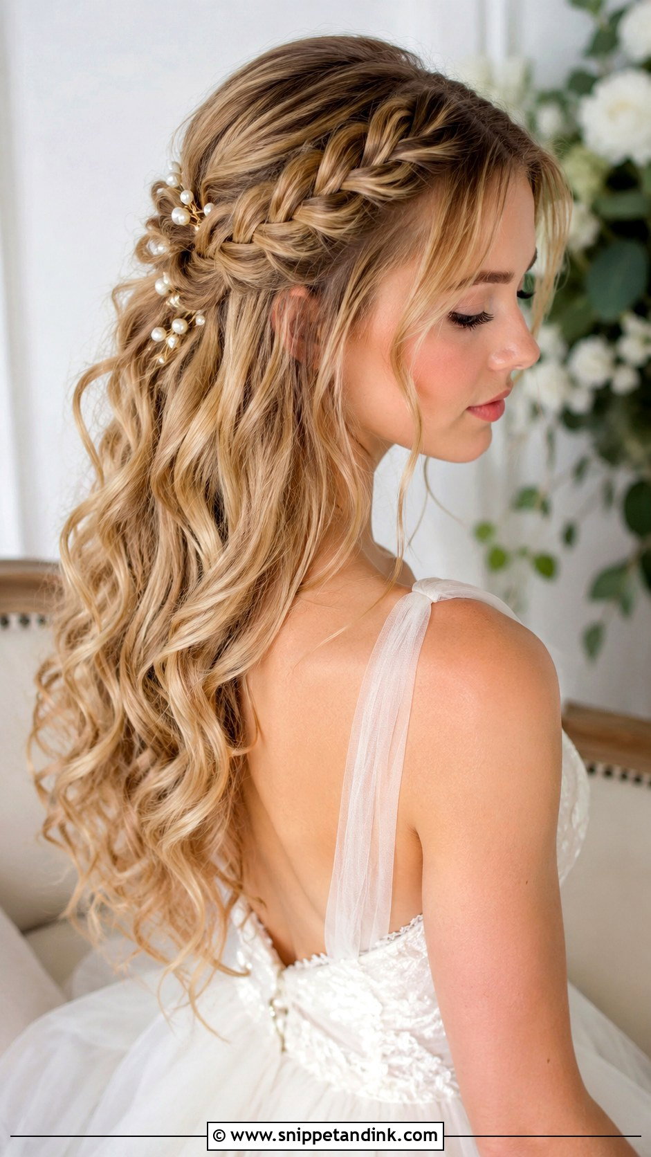 Long Waterfall Braid Wedding Hair - Snippet and Ink - 15 Long Braid Hairstyles Wedding