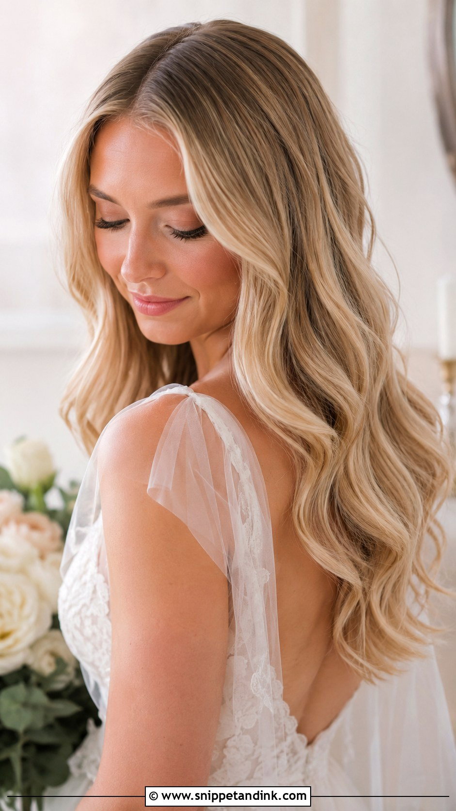 Long Waves Wedding Hairstyle - Snippet and Ink - 15 Simple Long Hairstyles for Wedding