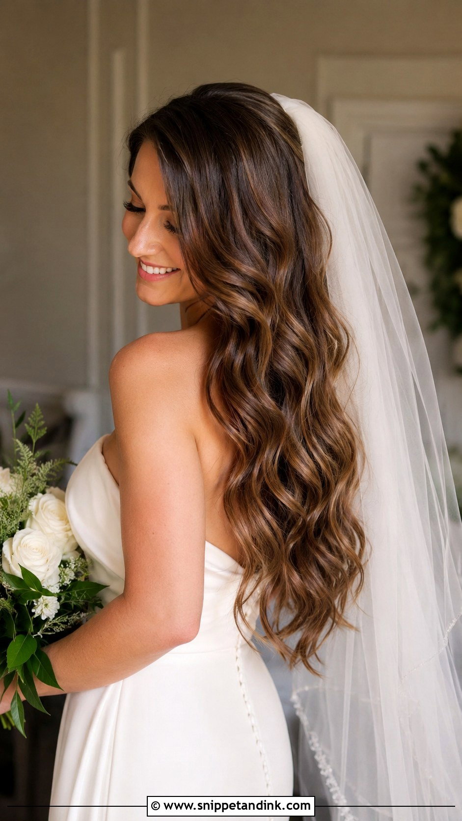 Long Wavy Wedding Hair Down - Snippet and Ink - 20 Wavy Wedding Hairstyles