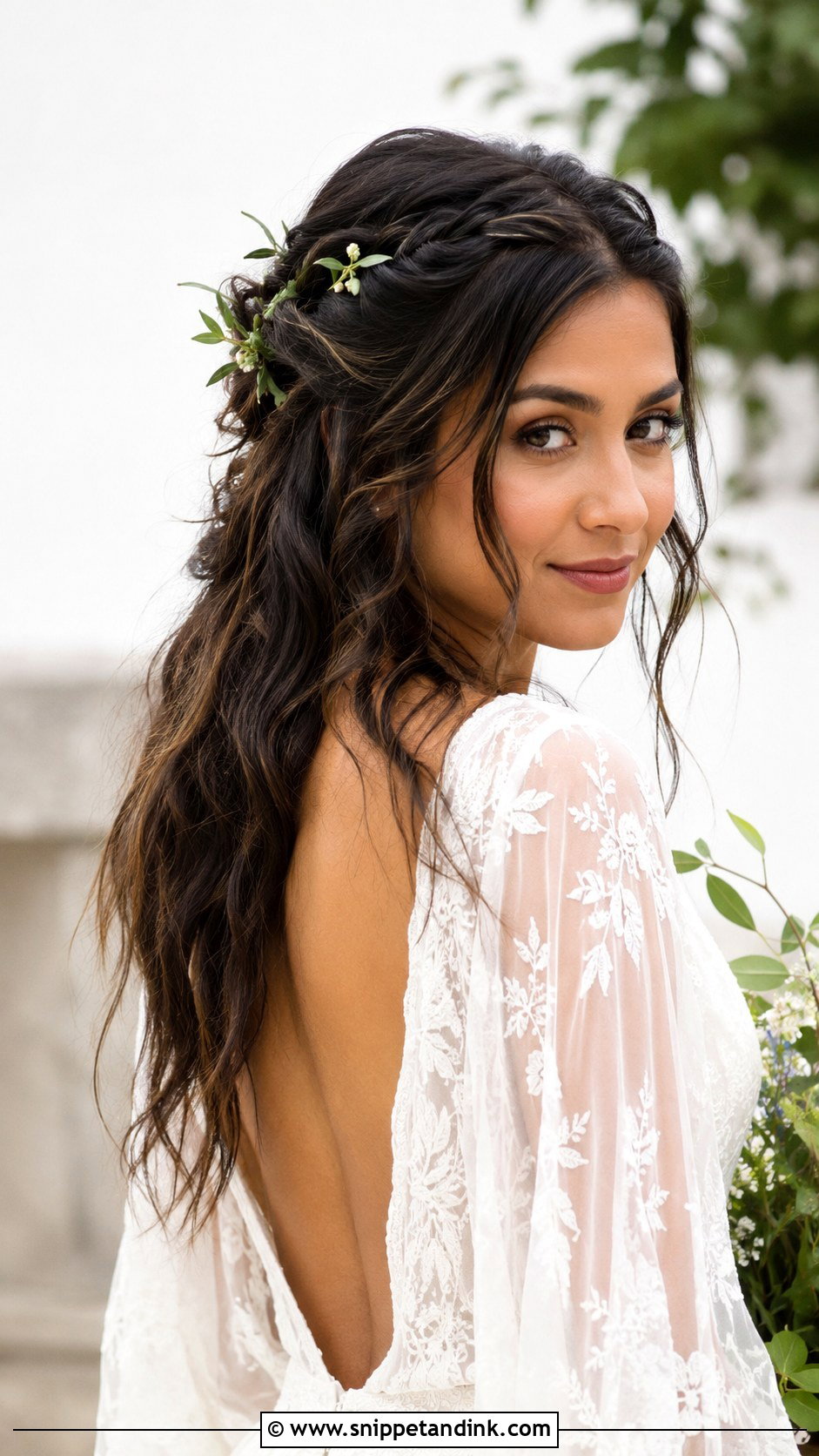 Long Wavy Wedding Hairstyle - Snippet and Ink - 20 Wedding Hairstyles Waves