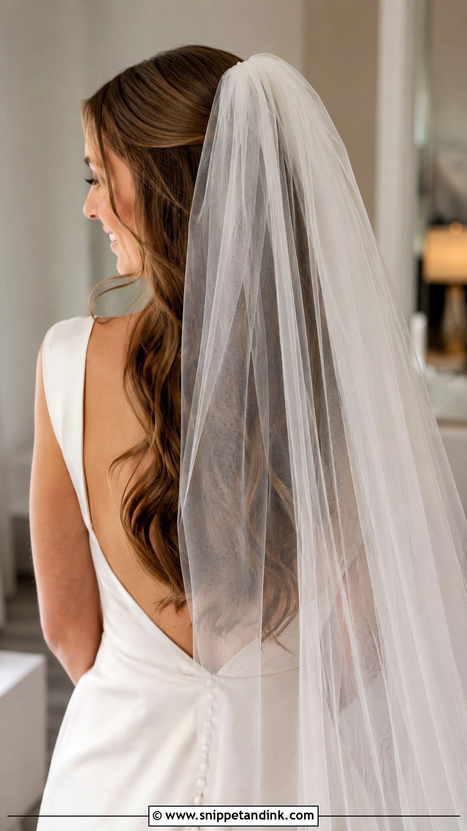 Long Wedding Hair Down With Veil - Snippet and Ink - 20 Wedding Hair Long Down Ideas