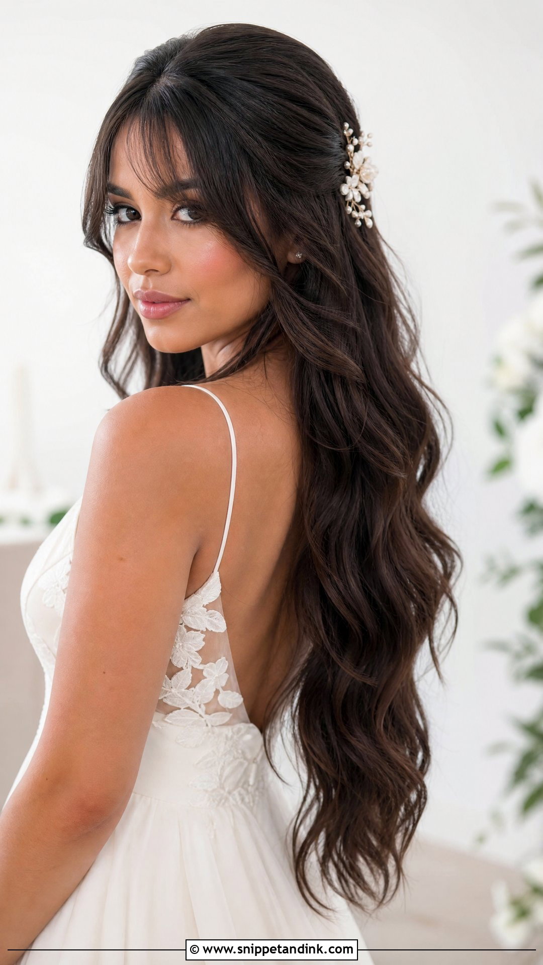 Long Wedding Hair With Bangs - Snippet and Ink - 15 Bang Wedding Hairstyles