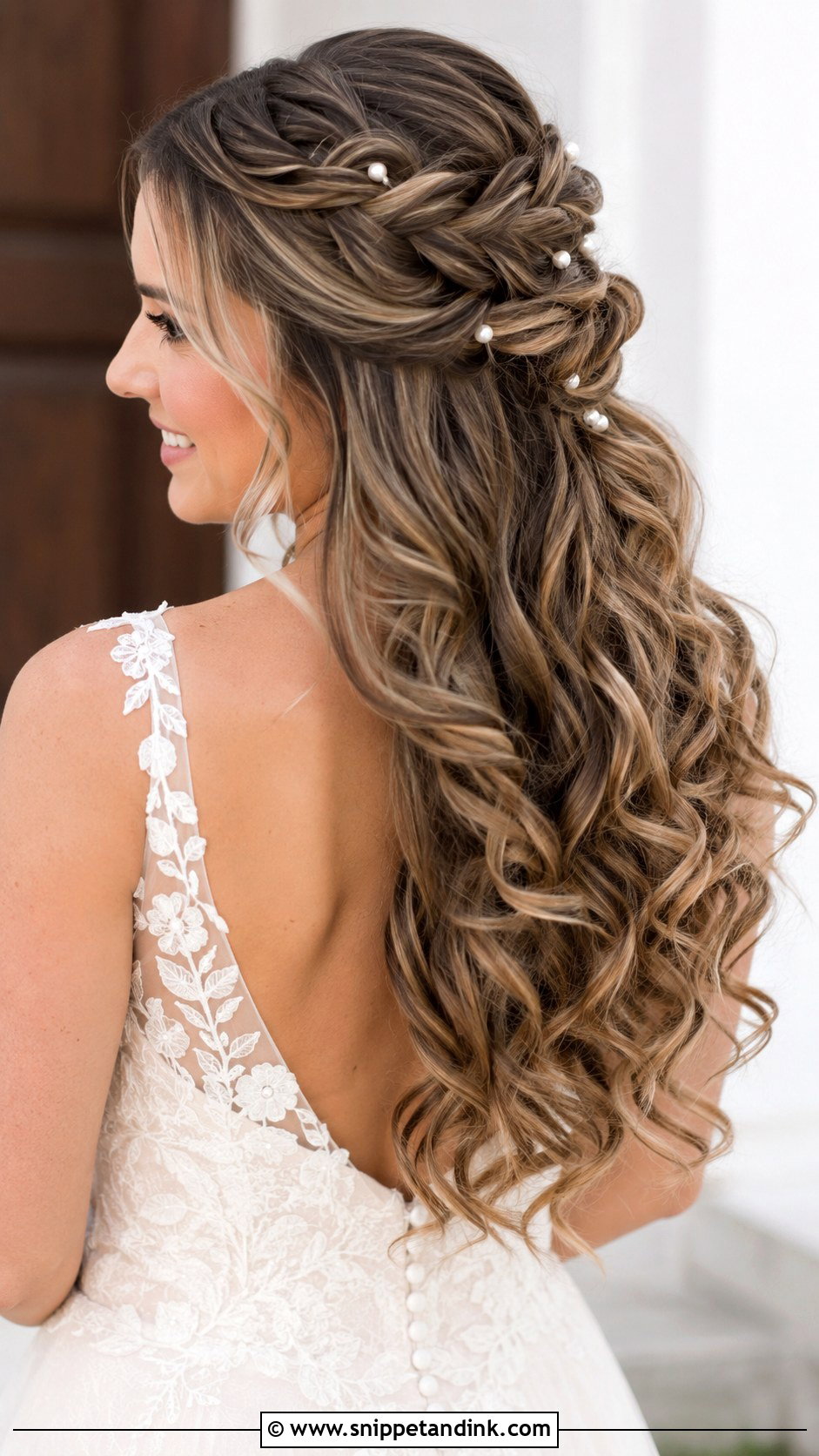 Long Wedding Hair With Braids And Curls - Snippet and Ink - 15 Wedding Hair with Braids and Curls