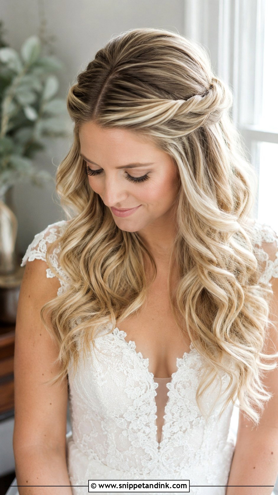 Long Wedding Hair With Twisted Sides - Snippet and Ink - 20 Long Hair Down Wedding Hairstyles