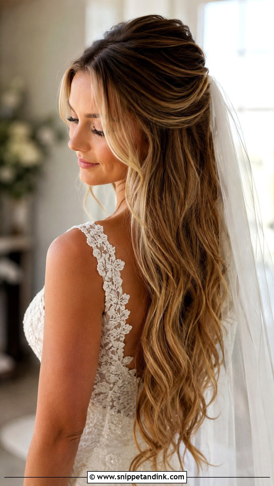 Long Wedding Hair - Snippet and Ink - 15 Hair to Wedding Ideas