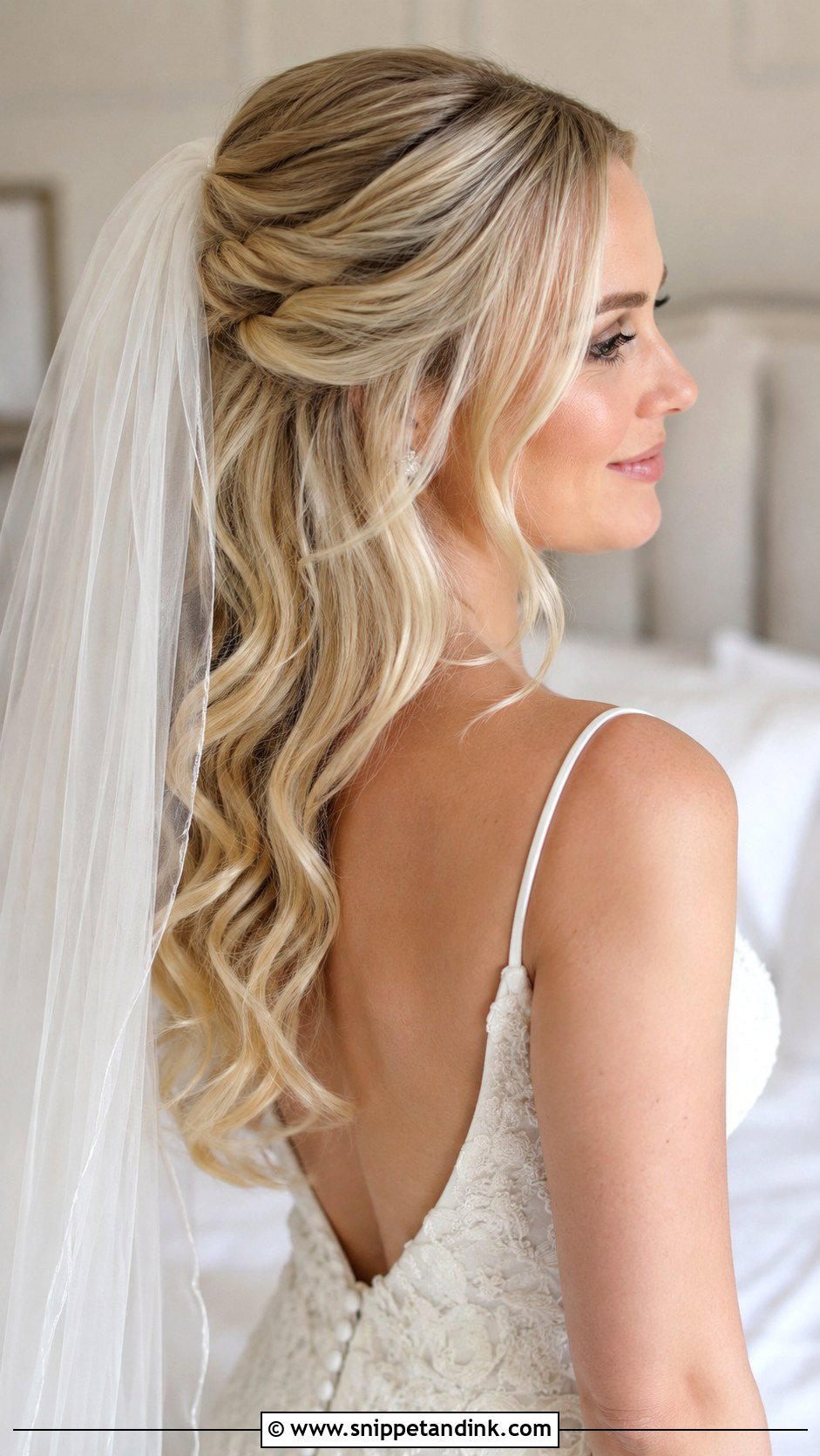Long Wedding Hairstyle With Veil - Snippet and Ink - 15 Long Hairstyles Ideas for Wedding