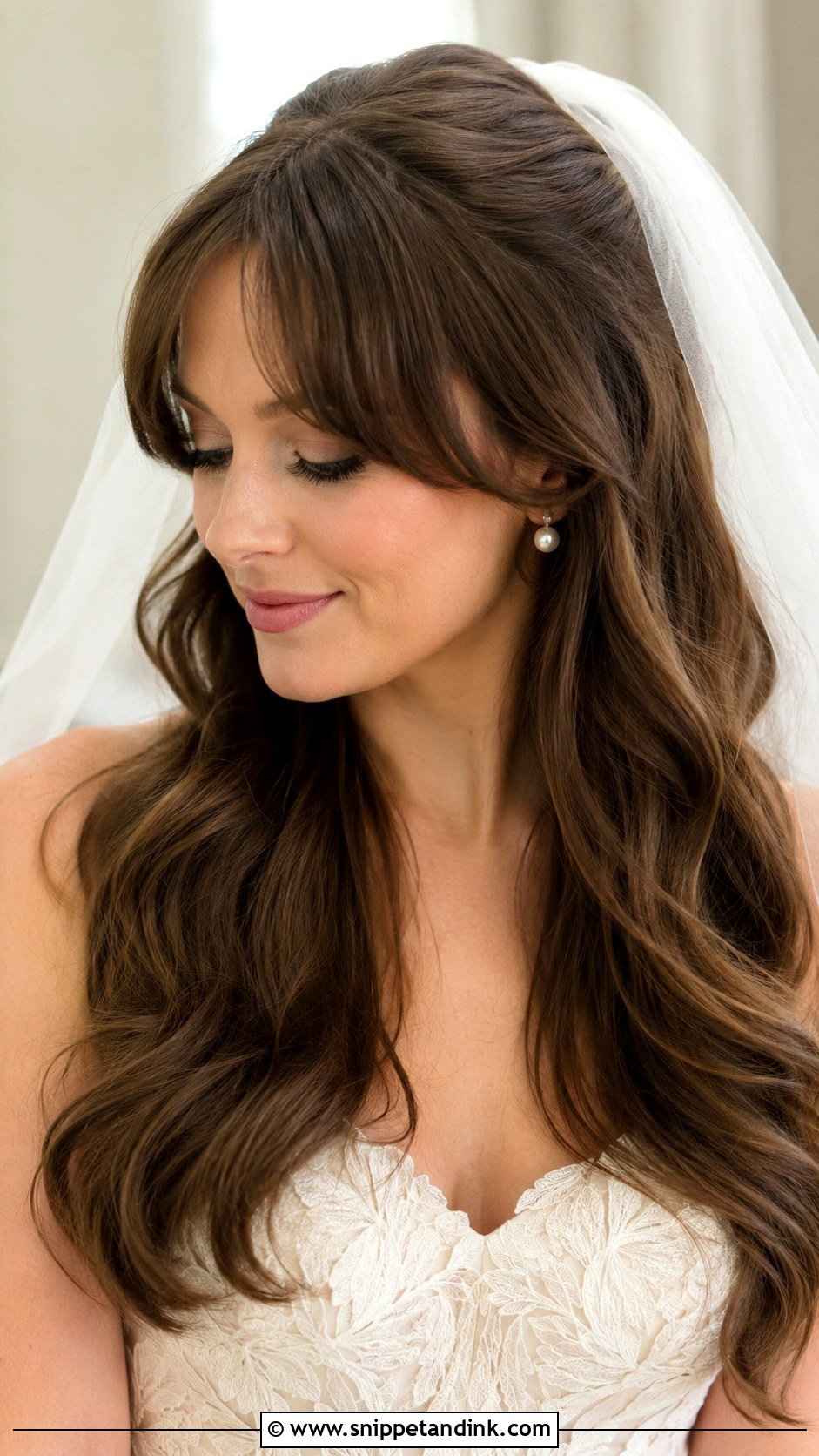 Long Wedding Updo With Bangs - Snippet and Ink - 15 Long Wedding Hairstyles with Bangs