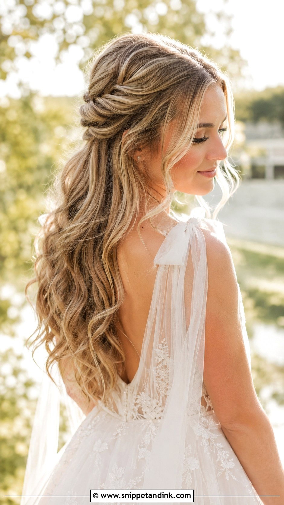Loose Beach Waves for Elopement - Snippet and Ink - 20 Elopement Hair Ideas