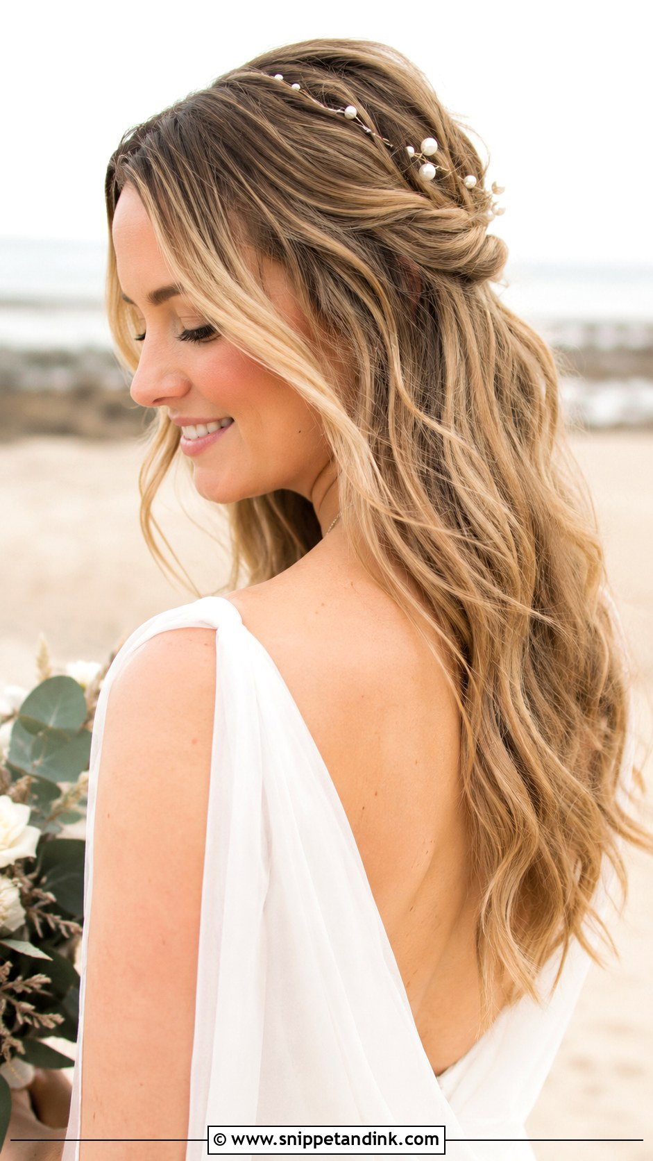 Loose Beach Waves for Long Hair - Snippet and Ink - 20 Beachy Wedding Hair Ideas
