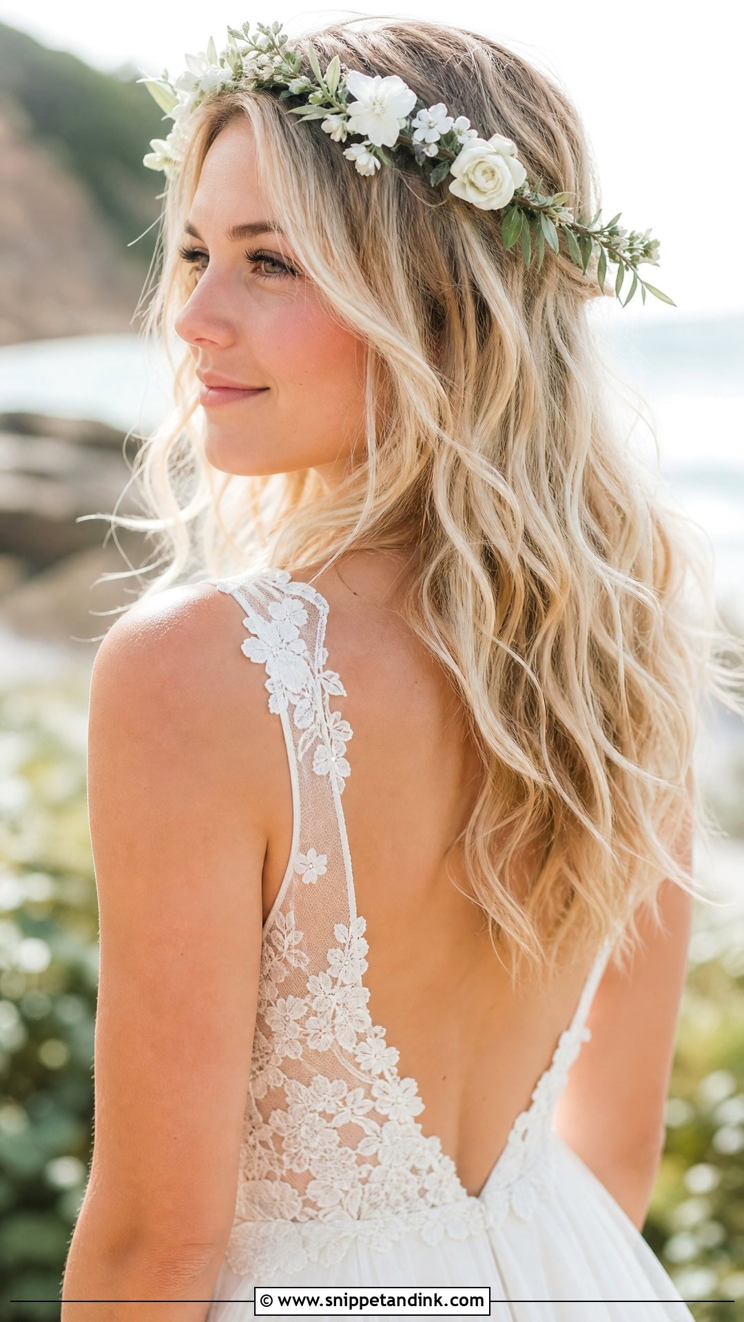 Loose Beach Waves for Wedding - Snippet and Ink - 20 Long Hair Wedding Styles All Down