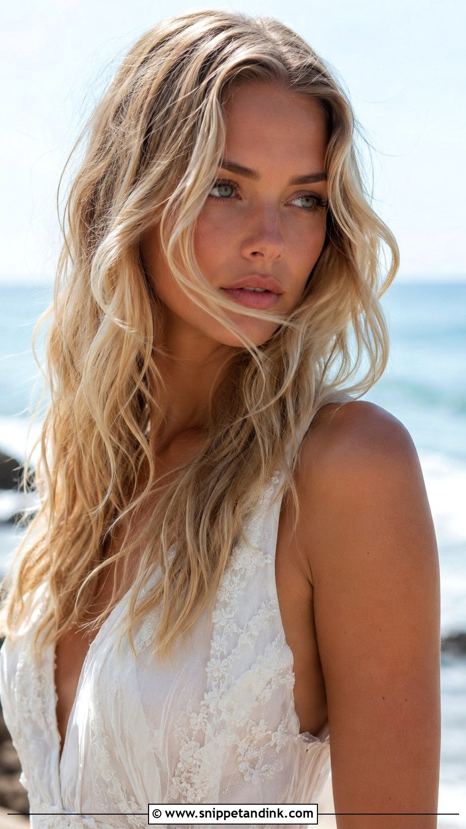 Loose Beach Waves for a Destination Wedding - Snippet and Ink - 25 Wavy Bridal Hair Ideas