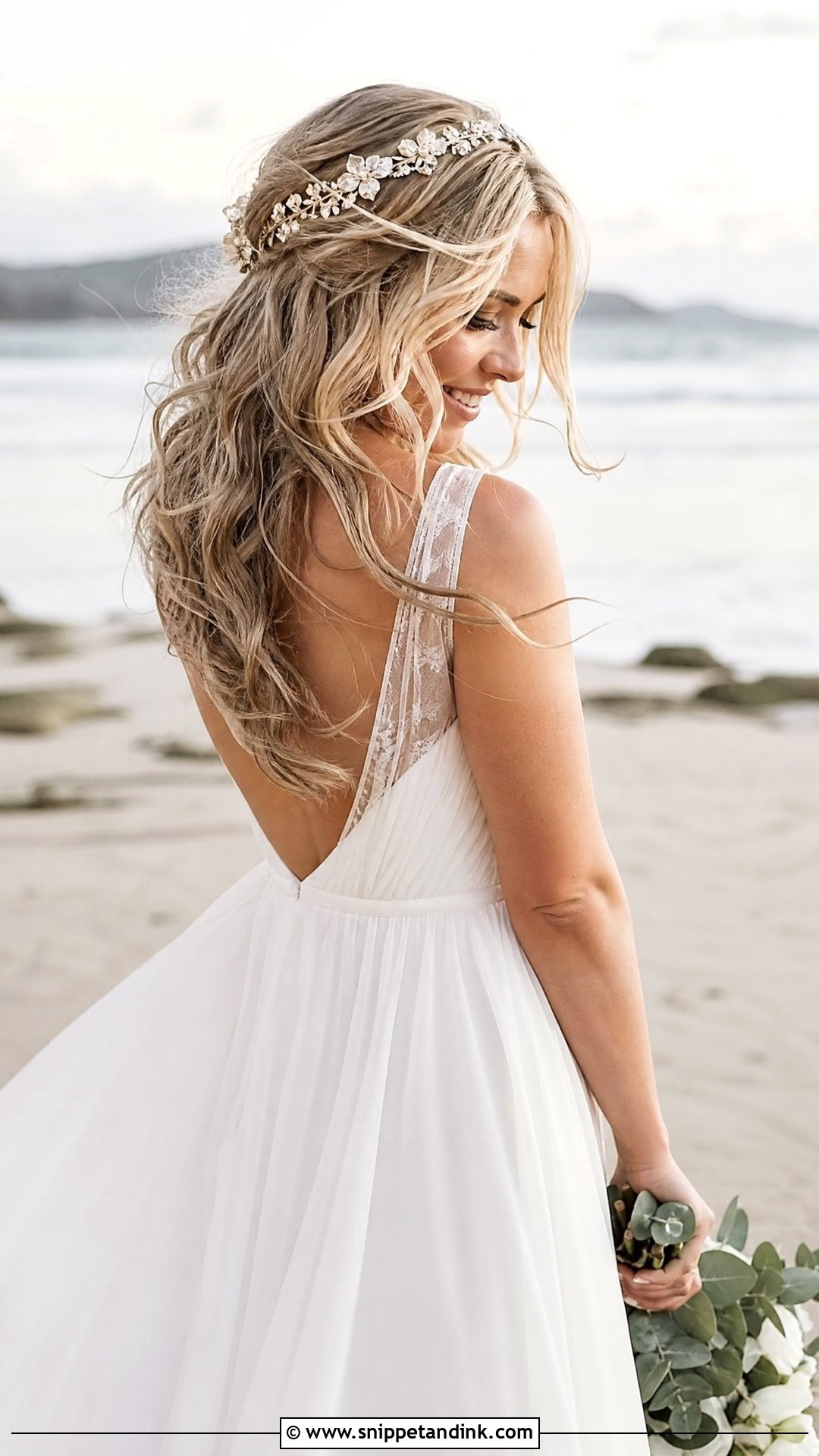 Loose Beachy Waves - Snippet and Ink - 20 Curled Bridal Hair Ideas