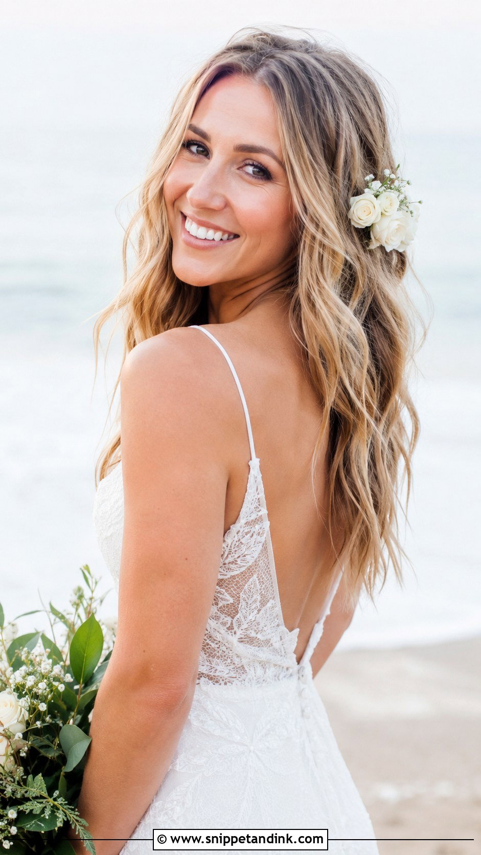 Loose Beachy Waves - Snippet and Ink - 30 Timeless Bridal Hair Ideas