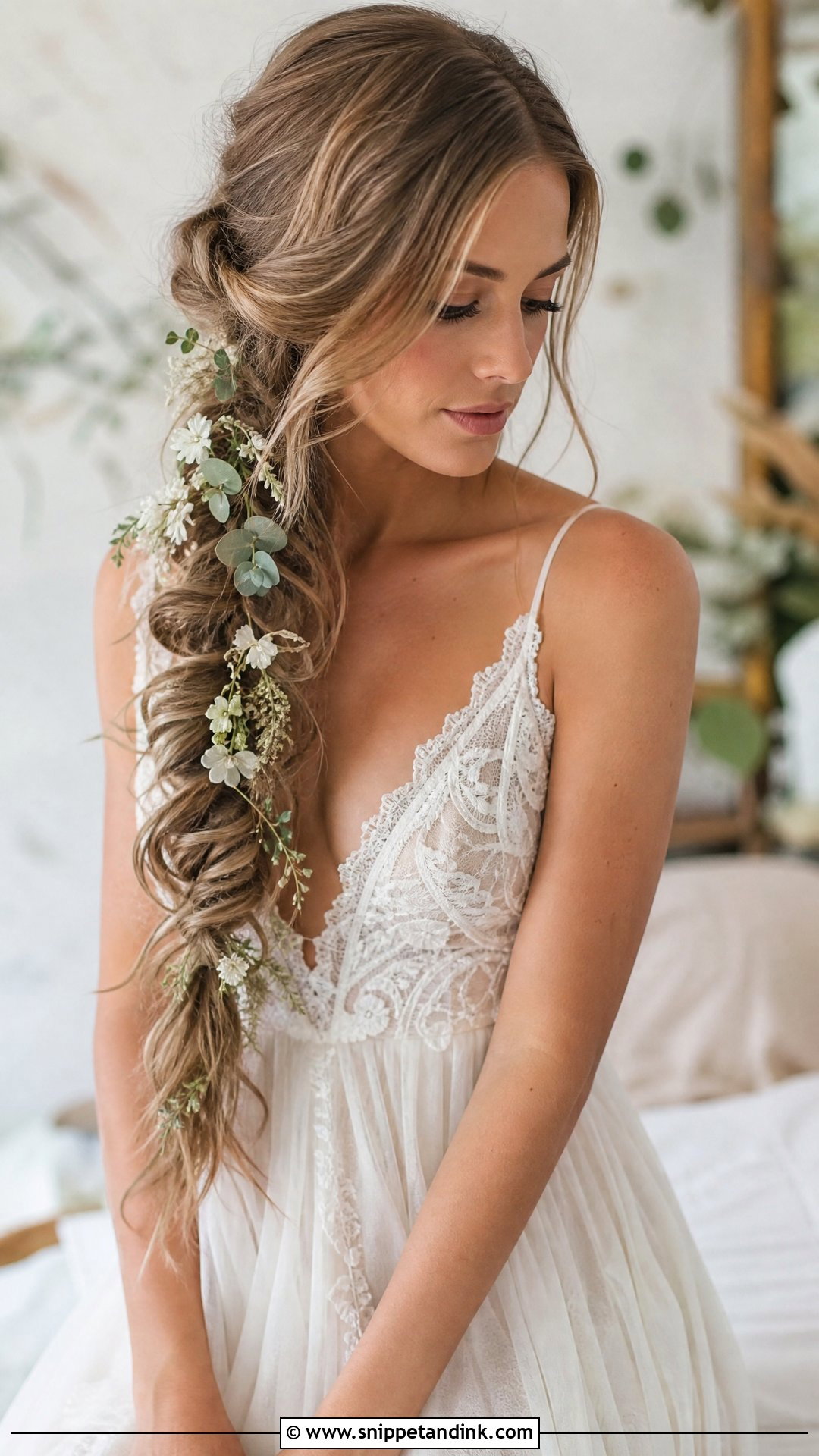 Loose Bohemian Side Braid - Snippet and Ink - 20 New Bridal Hairstyle Ideas