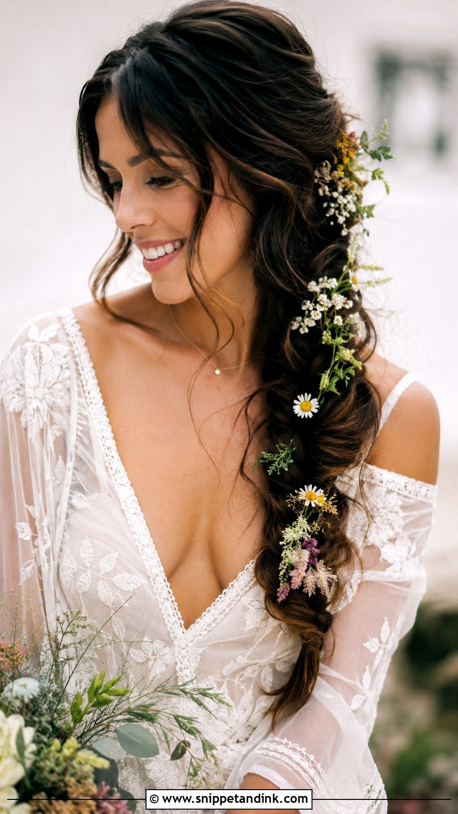 Loose Boho Braid - Snippet and Ink - 25 Bridal Hairstyles with Braids