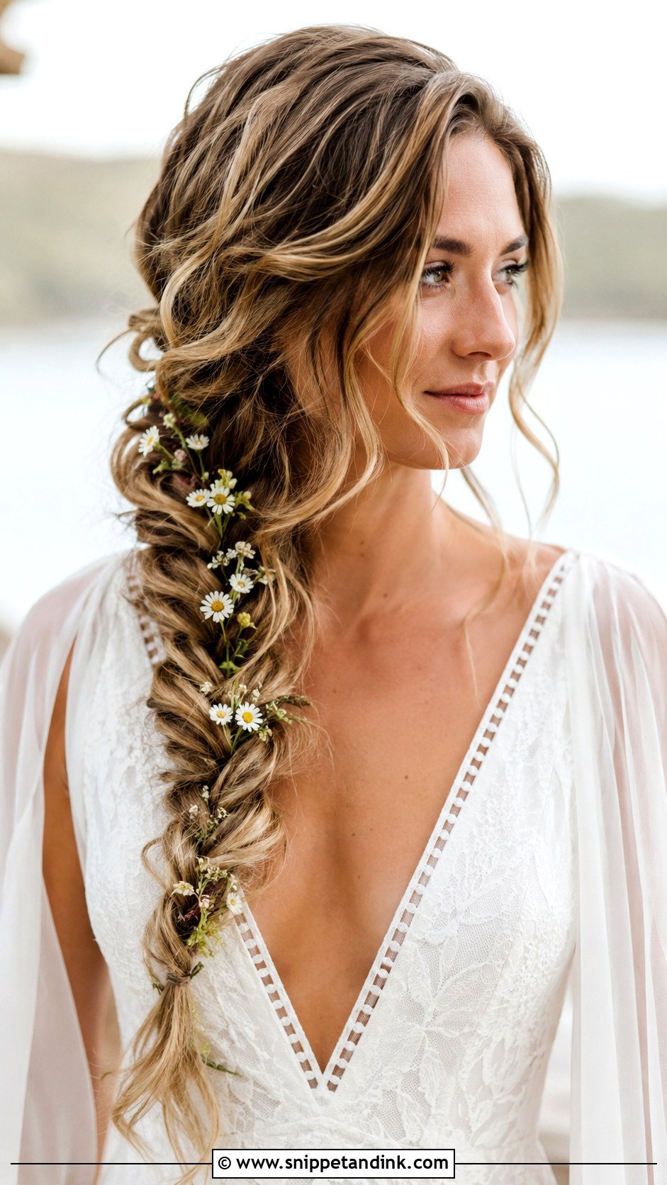 Loose Boho Side Braid - Snippet and Ink - 30 Wedding Braid Hairstyles
