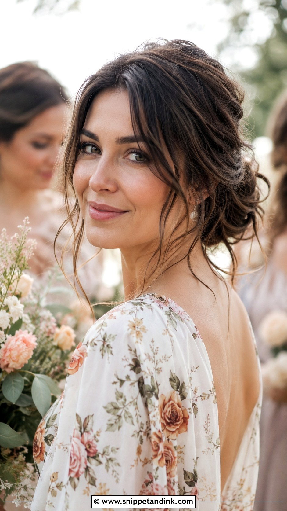 Loose Boho Updo - Snippet and Ink - 20 Bridal Party Hairstyles