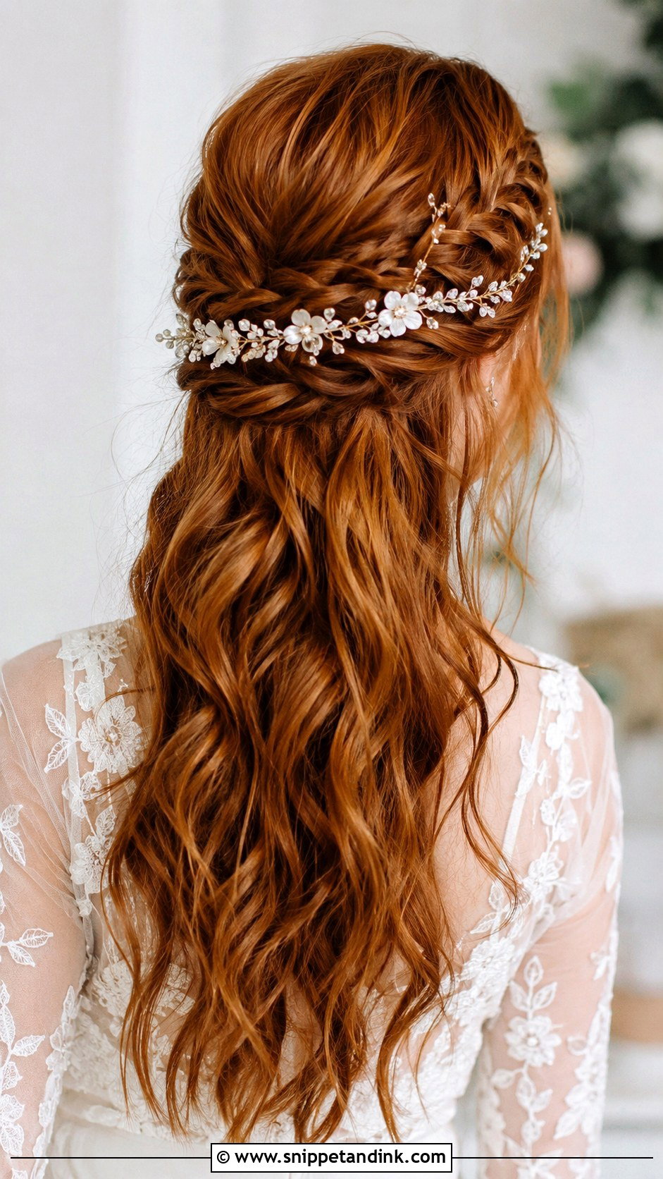 Loose Boho Wedding Hairstyle - Snippet and Ink - 15 Lose Wedding Hairstyles